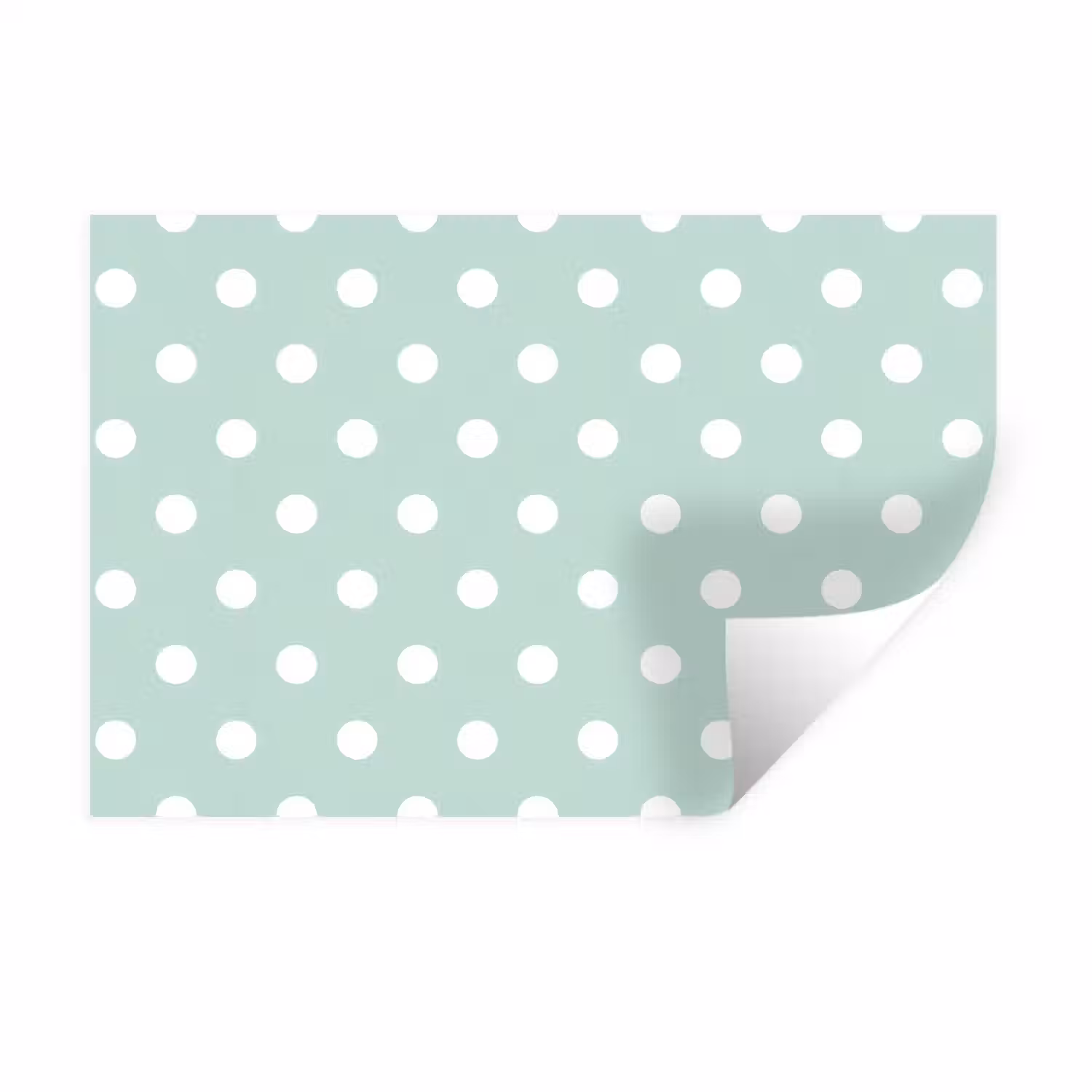 Klassiek - Polka - Groen Muursticker klein 286 -3d