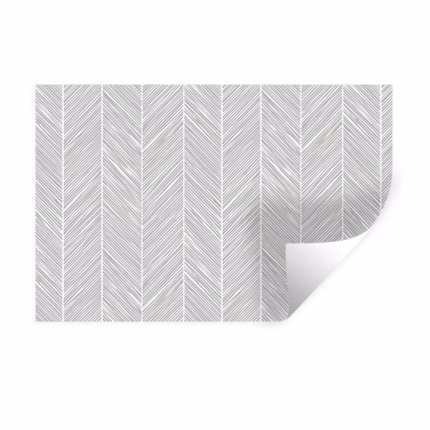 Klassiek - Visgraat - Grijs Muursticker klein 286 -3d