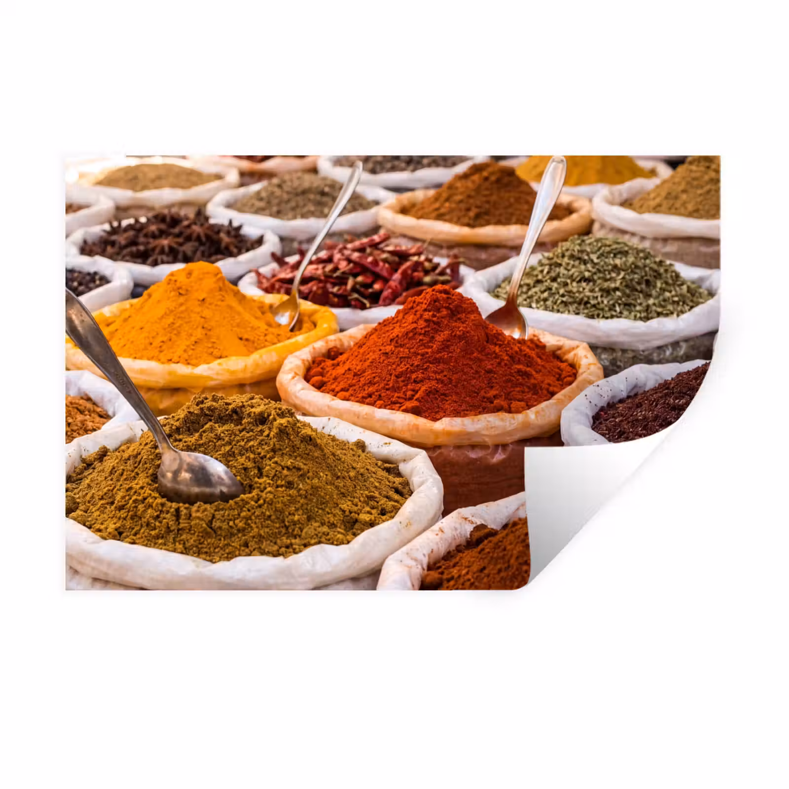 Muursticker - Kruiden - Markt - Eten - Kruiden - Markt - Eten Muursticker klein