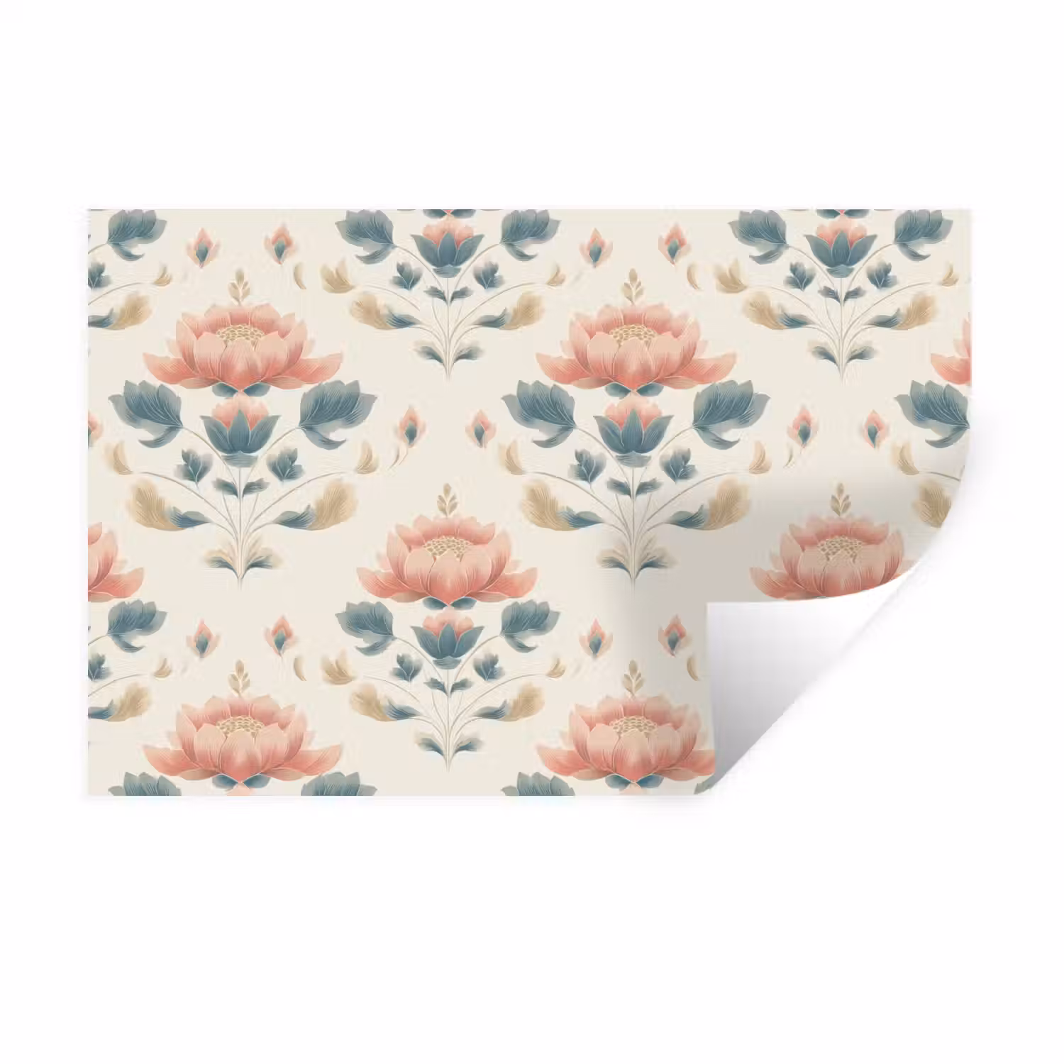 Lotus - Bloemen - Roze Muursticker klein 286 -3d