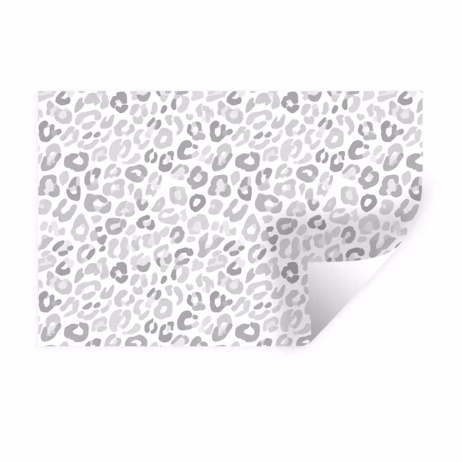 Luipaard - Motief - Grijs Muursticker klein 286 -3d