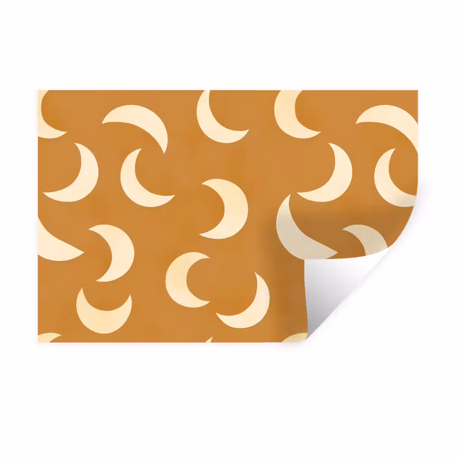 Manen - Patroon - Oker Muursticker klein 286 -3d