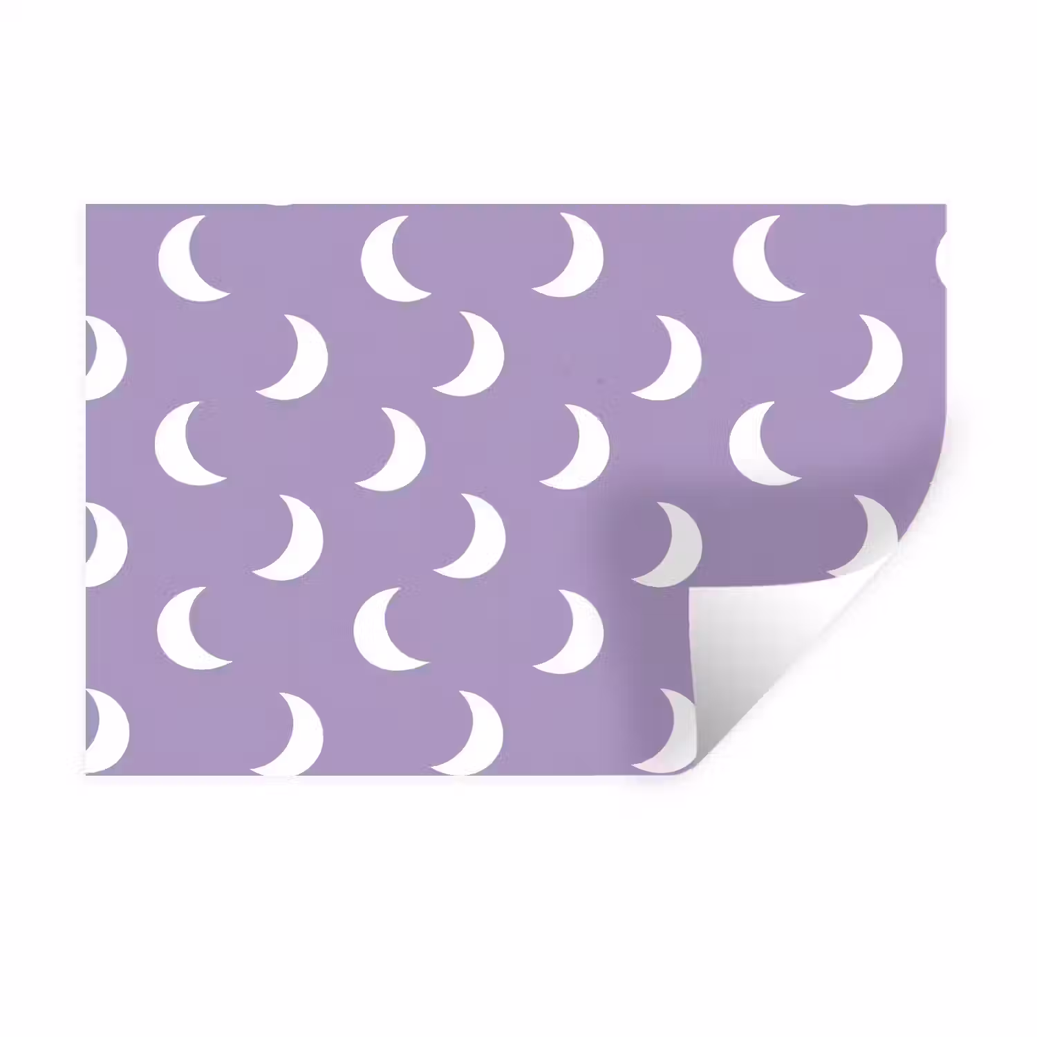 Manen - Patroon - Paars Muursticker klein 286 -3d