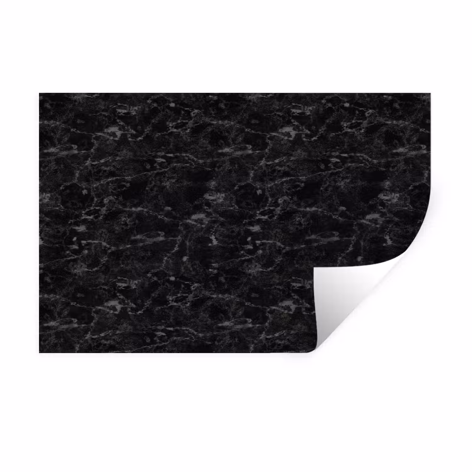 Marmer - Aders - Zwart Muursticker klein 286 -3d