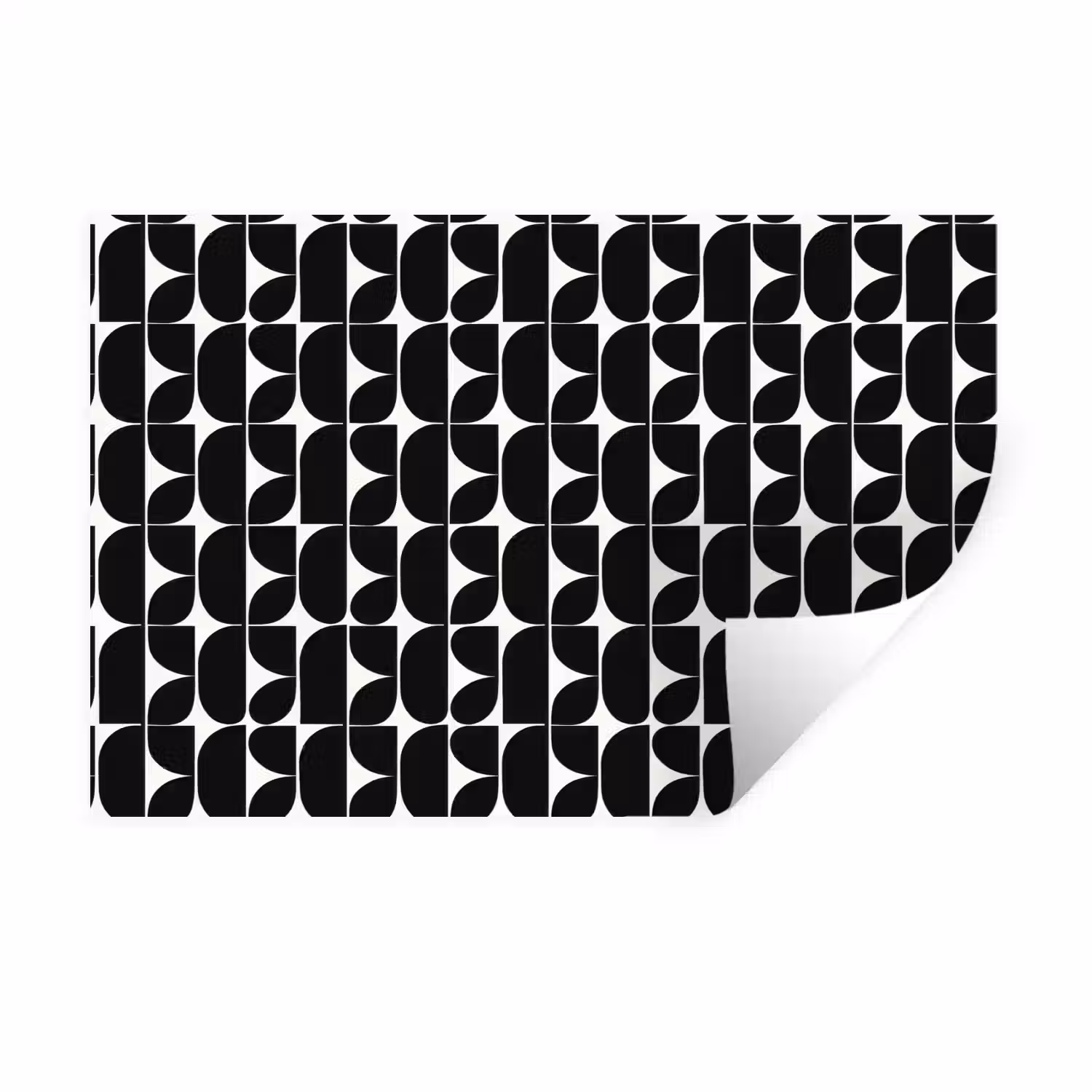 Modern - Geometrisch - Zwart Muursticker klein 286 -3d