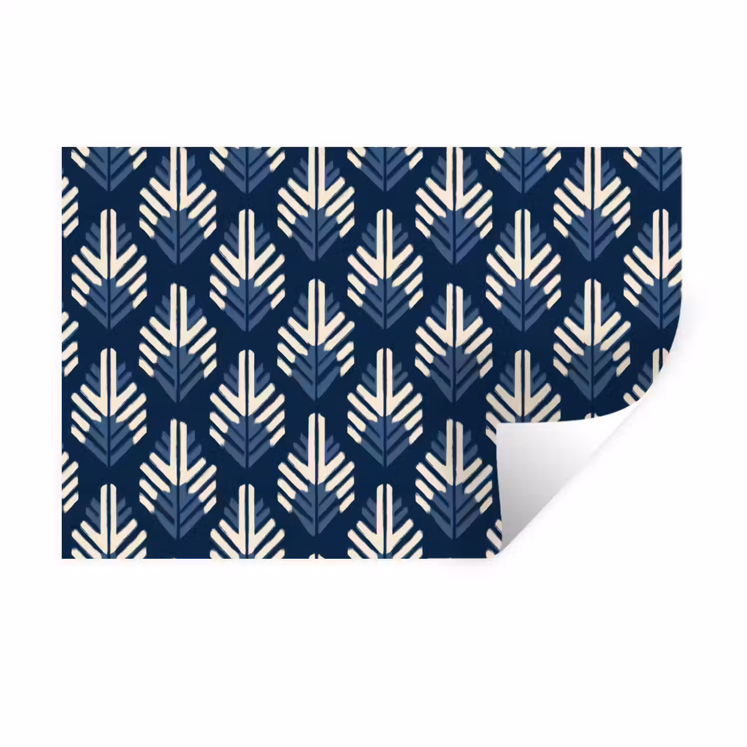 Modern - Patroon - Blauw Muursticker klein 286 -3d