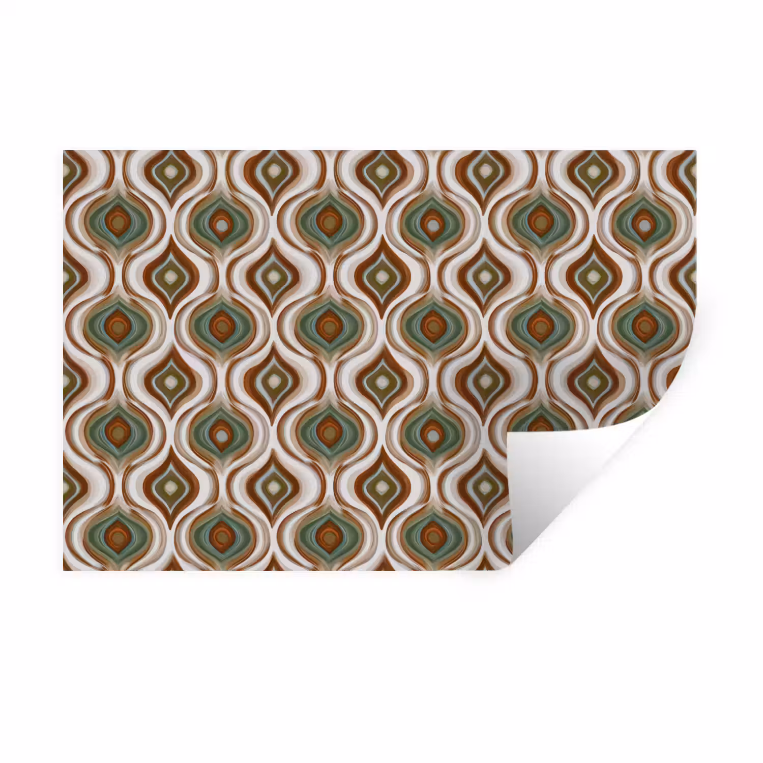 Motief - Patroon - Kleurrijk Muursticker klein 286 -3d