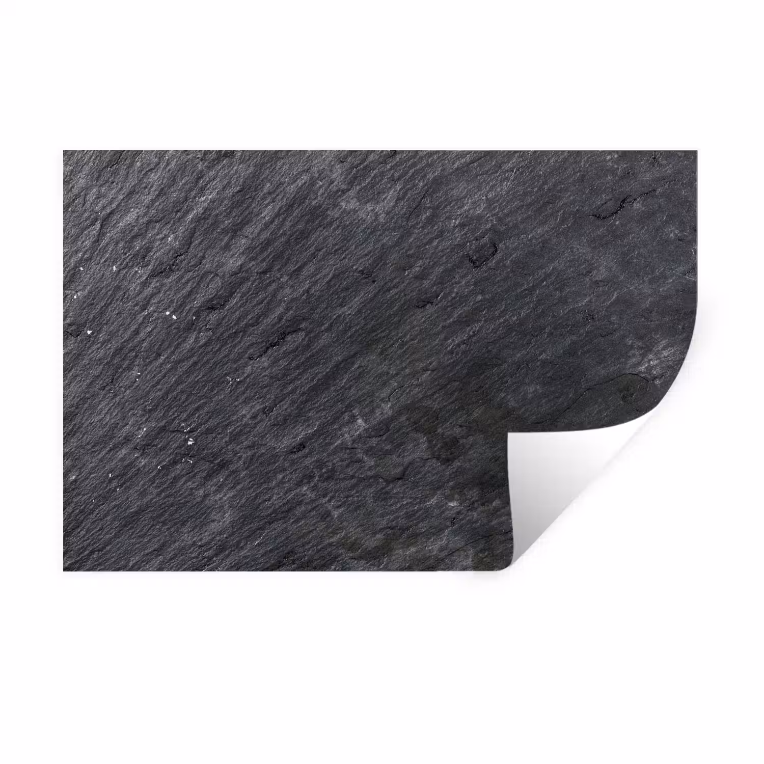 Natuursteen - Industrieel - Leisteen - Structuur - Grijs Muursticker klein -3d