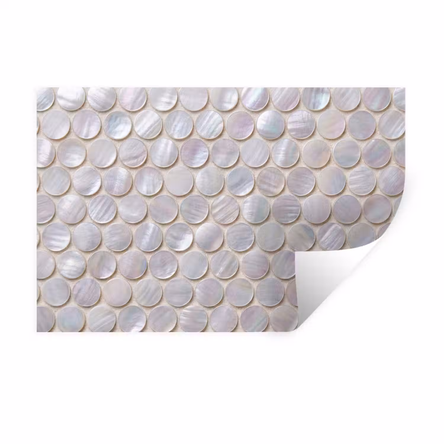Patroon - Cirkels - Abstract - Modern - Wit Muursticker klein -3d
