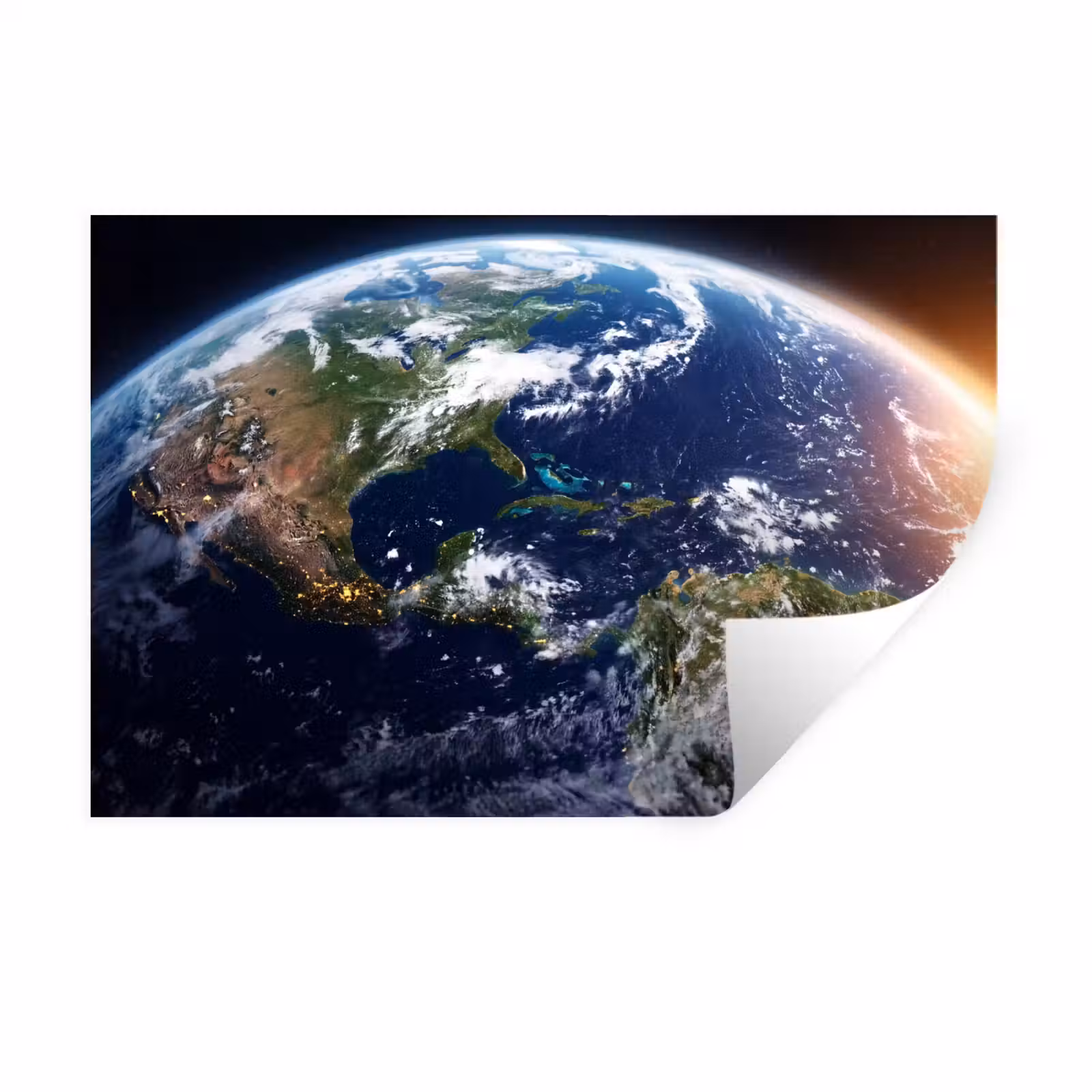 Muursticker - Planeet - Ruimte - Kosmos - Planeet - Ruimte - Kosmos Muursticker klein