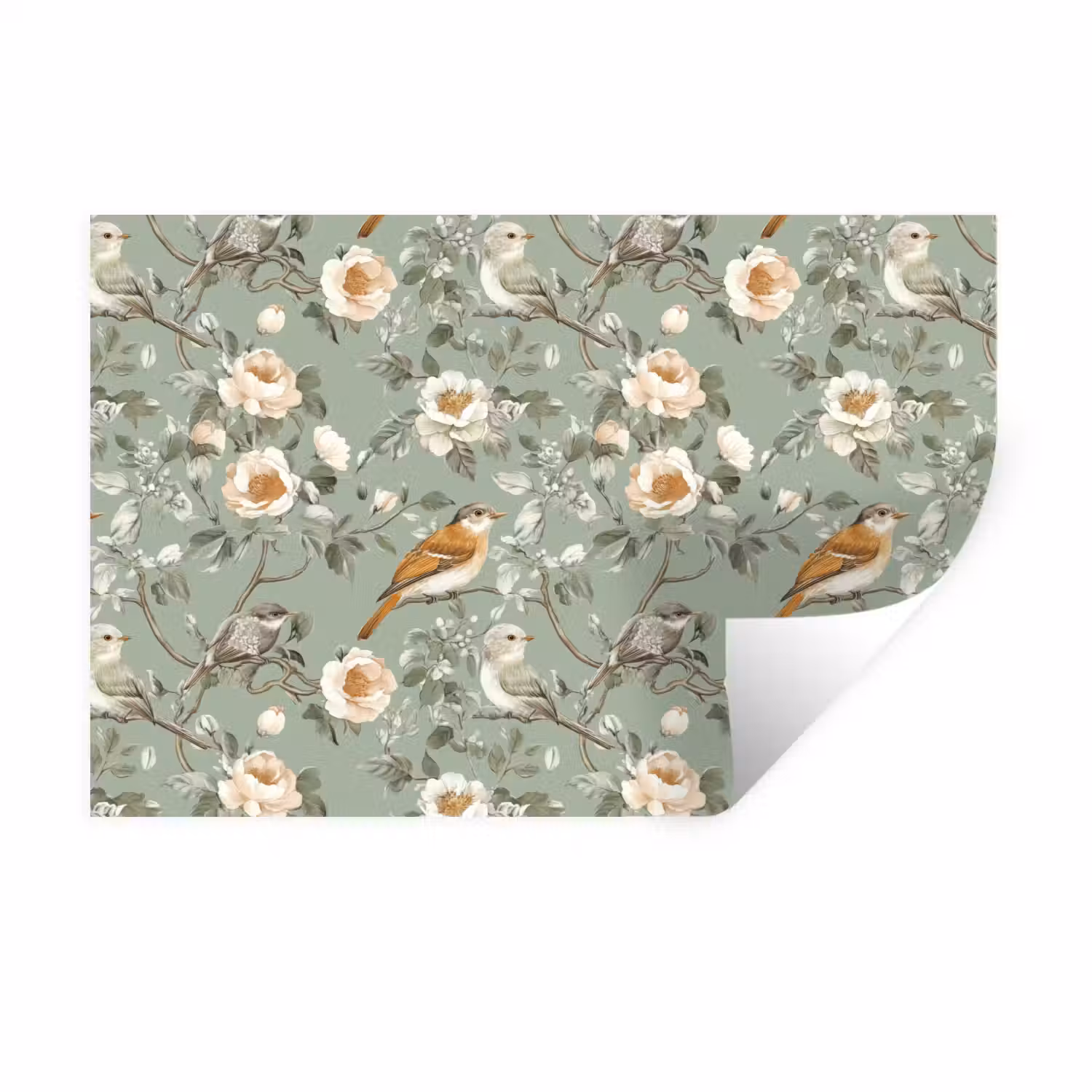 Roze - Vogels - Kleurrijk Muursticker klein 286 -3d