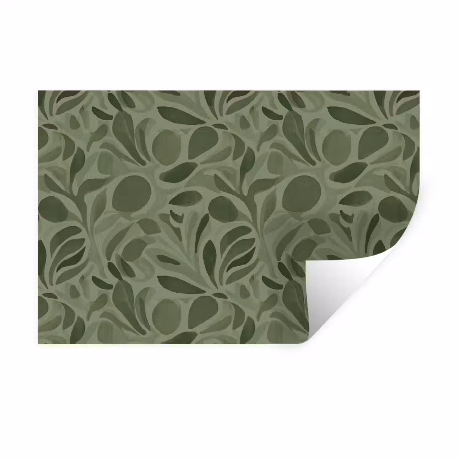 Sereen - Bladeren - Groen Muursticker klein 286 -3d