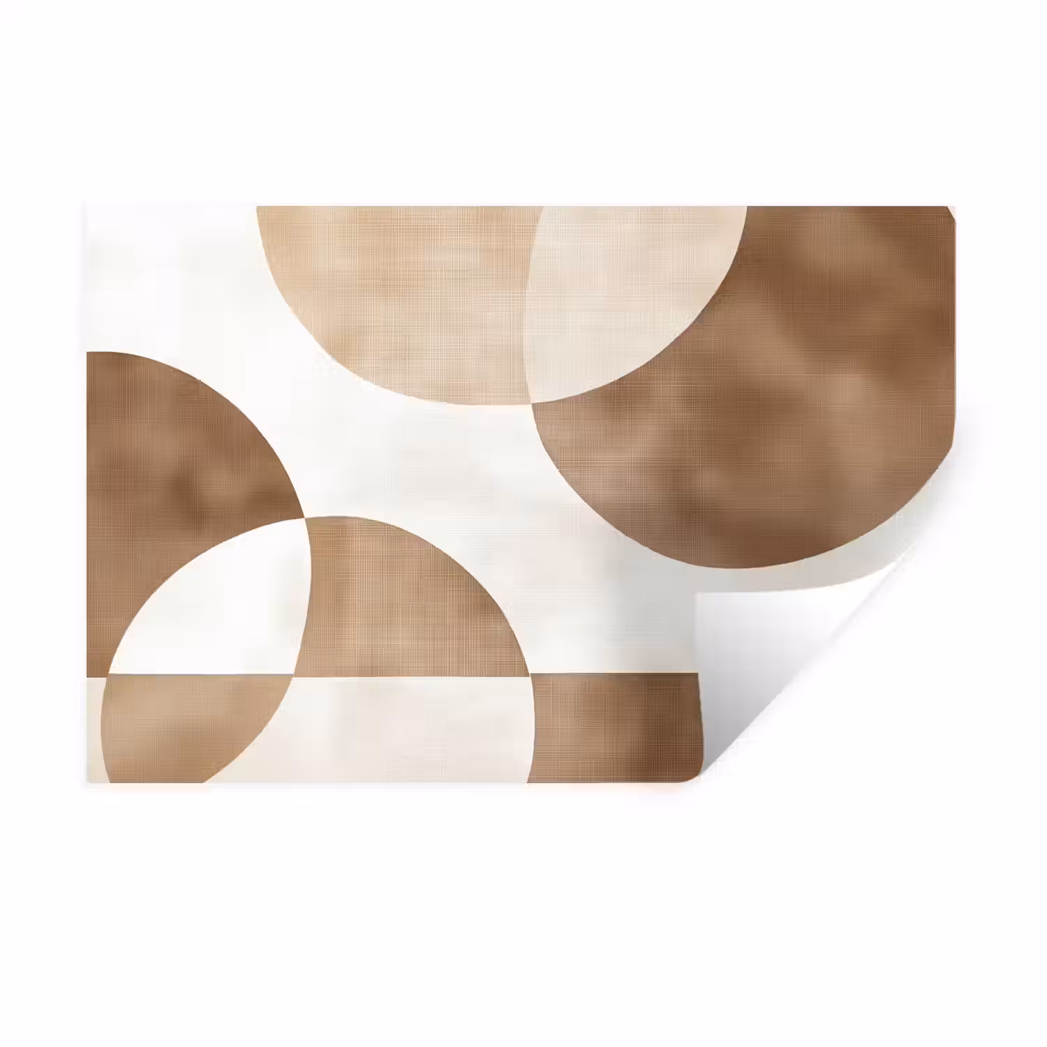 Snijdende cirkels - Overlappende vlakken Muursticker klein -3d