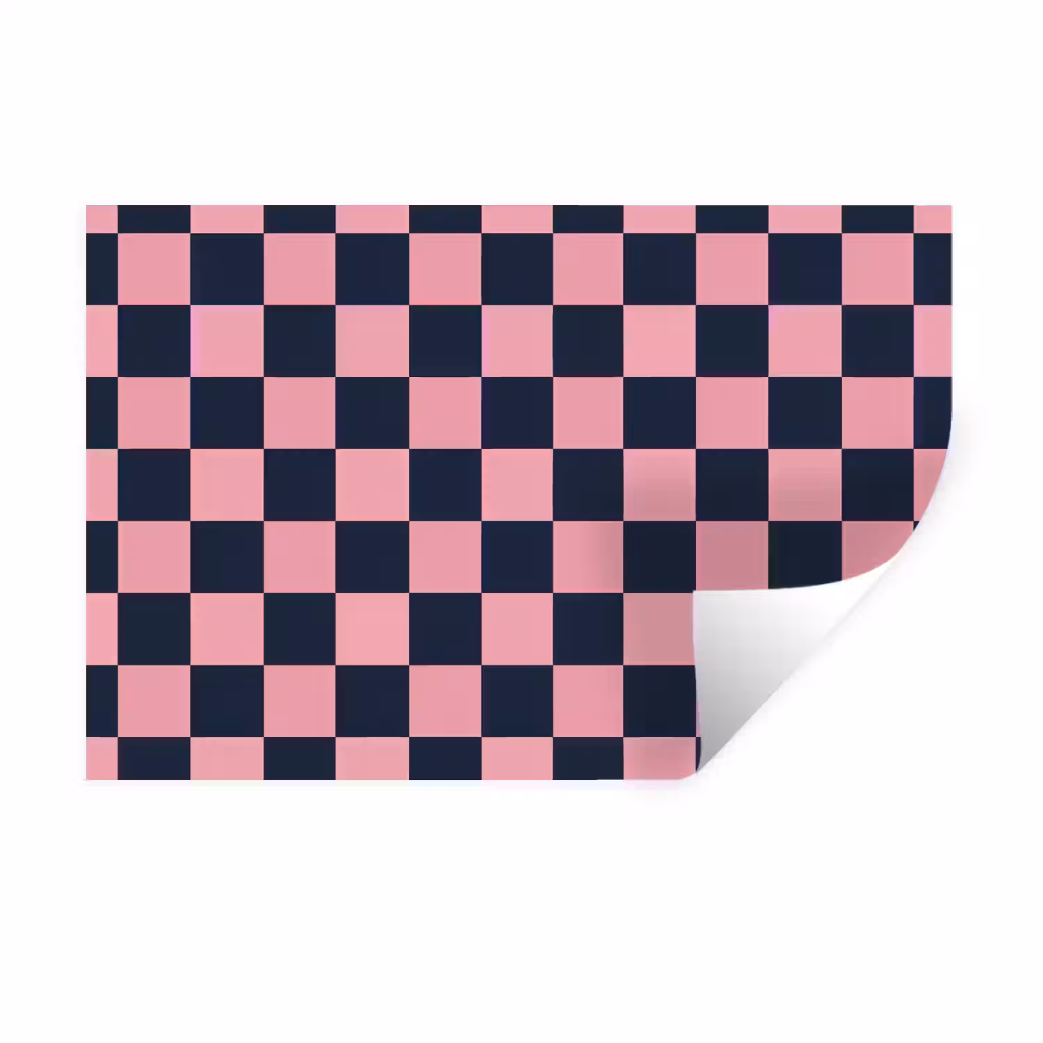 Traditioneel - Patroon - Blauw - Roze Muursticker klein 286 -3d