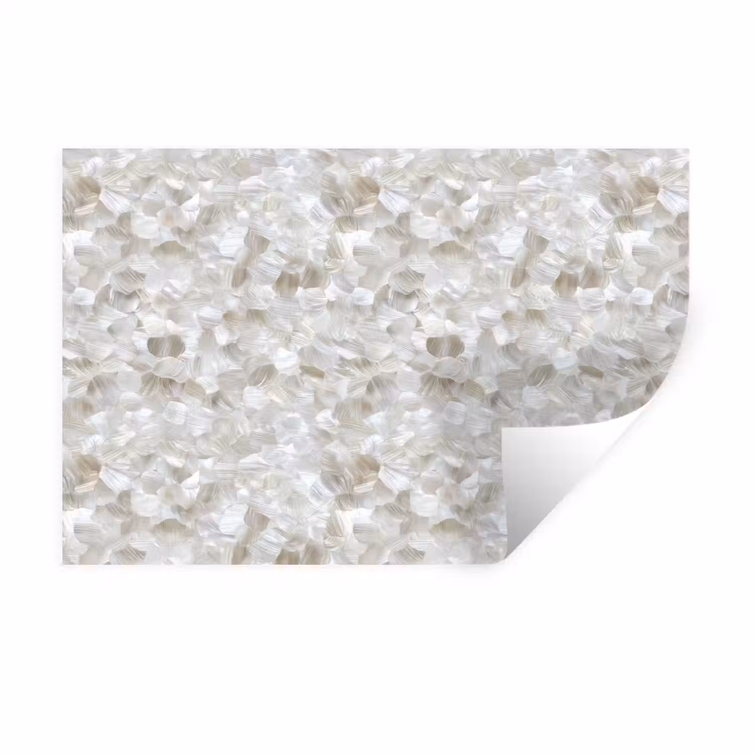 Wit - Penseelstreken - Reliëfeffect Muursticker klein 286 -3d