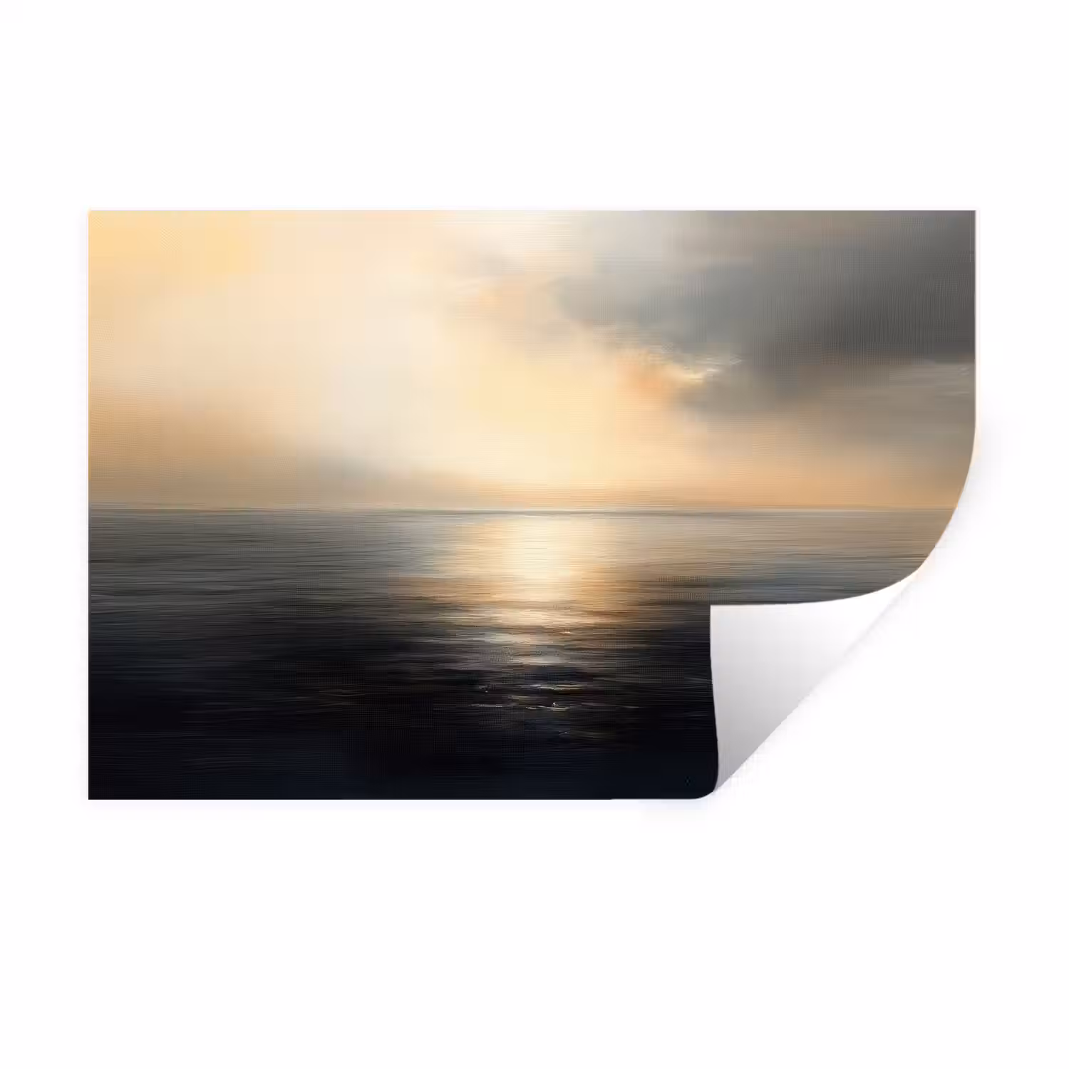 Zon - Horizon - Zee Muursticker klein -3d