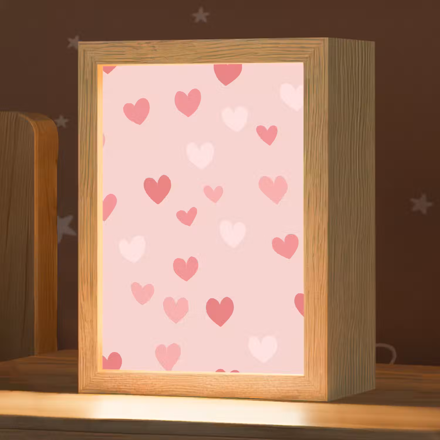 Hartjes - Patroon - Roze Light Box met kabel klein -zzz_3d_website