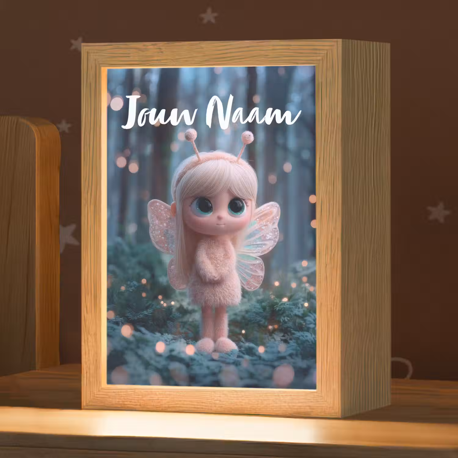 Fairy - Bos - Glitters Light Box met kabel (Kinderlampje) klein -zzz_3d_website