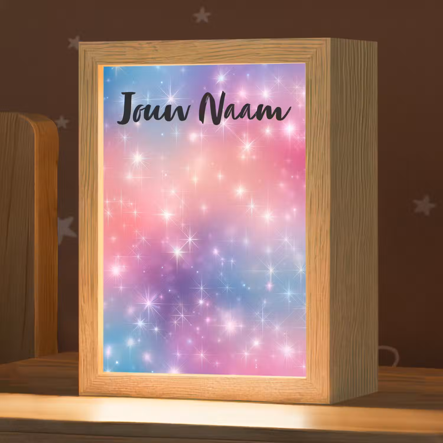 Sterren - Abstract - Kleuren Light Box met kabel (Kinderlampje) klein -zzz_3d_website
