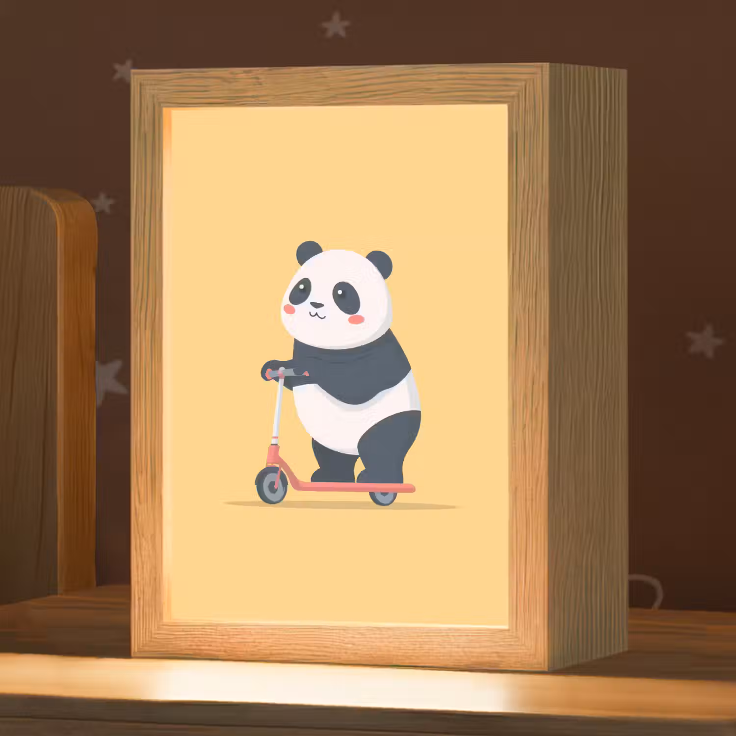 Panda - Step - Geel Light Box met kabel klein -zzz_3d_website