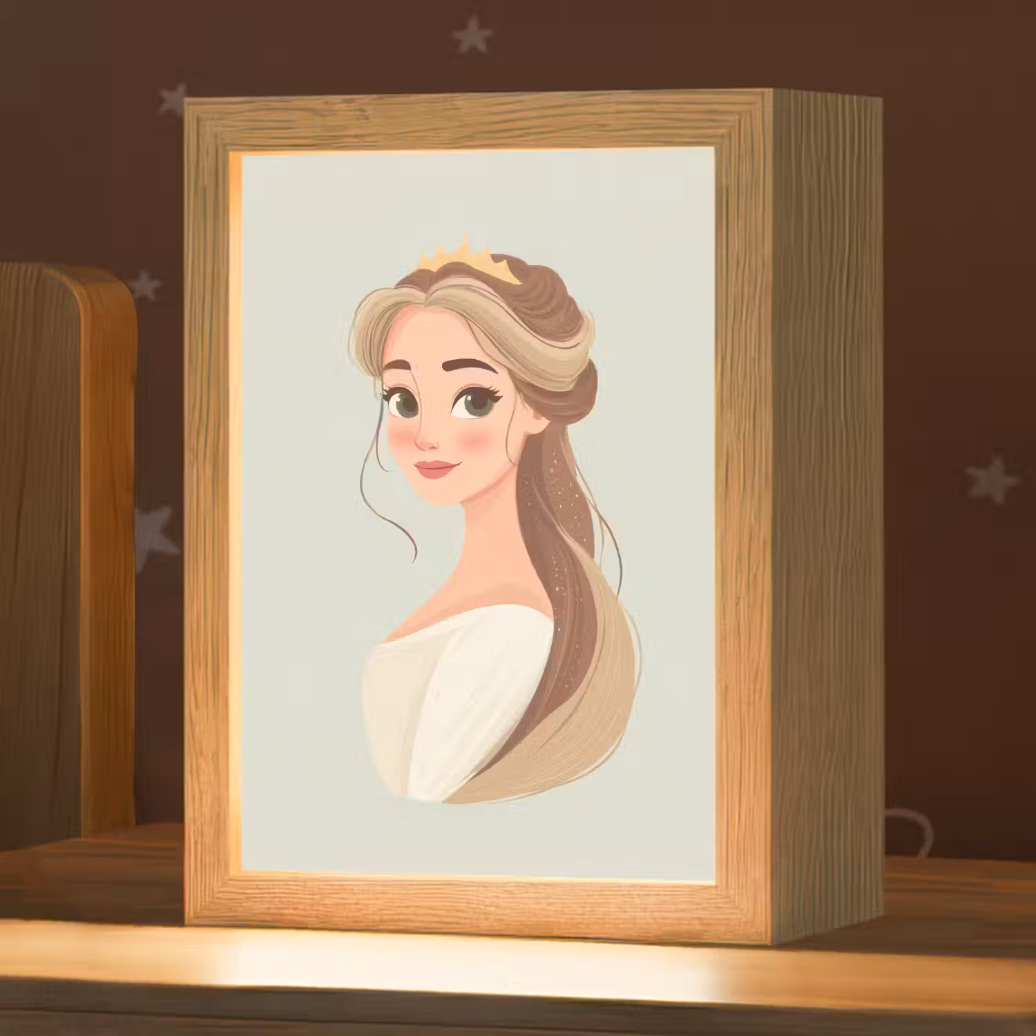 Prinses - Tiara - Groen Light Box met kabel klein -zzz_3d_website