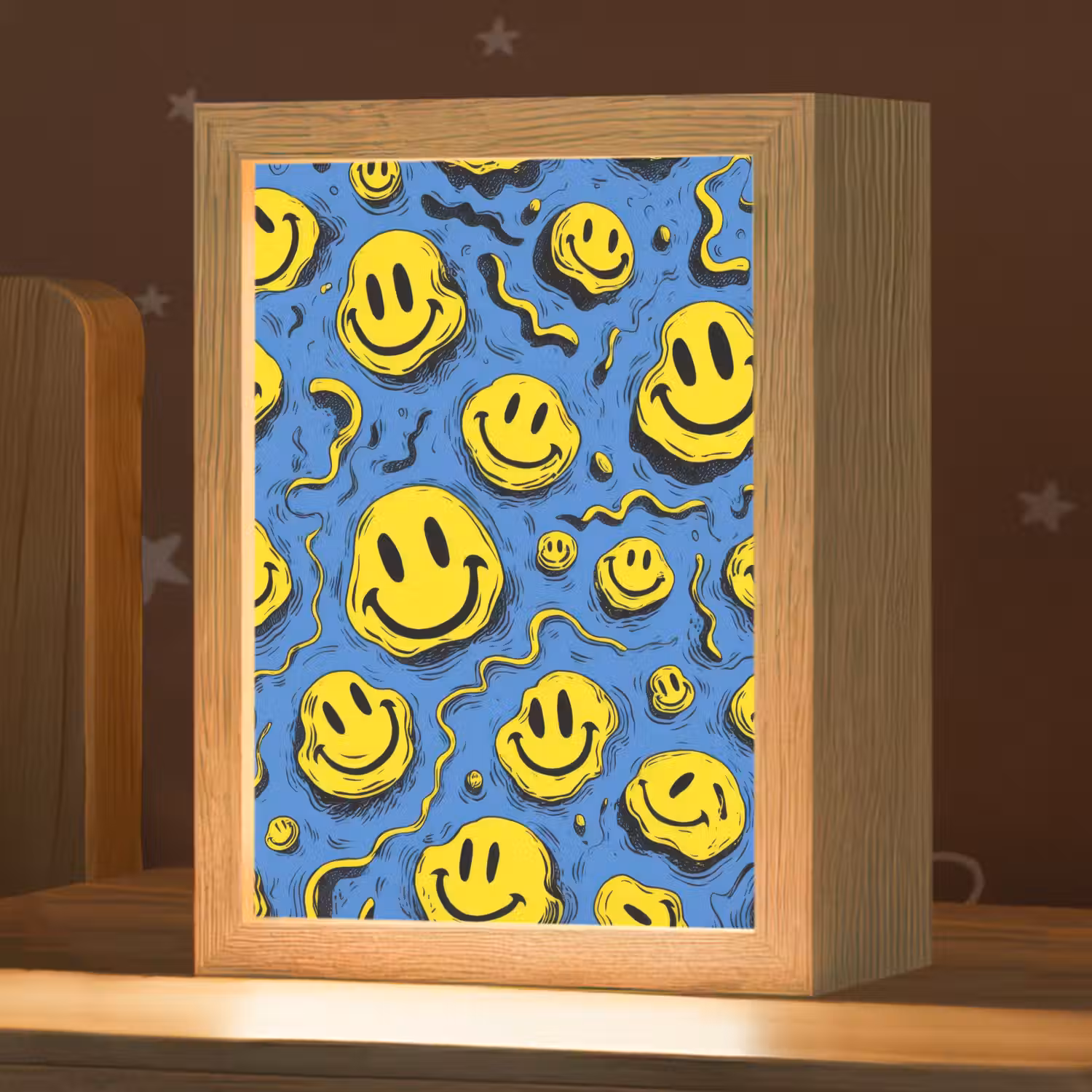Smileys - Geel - Blauw Light Box met kabel klein -zzz_3d_website