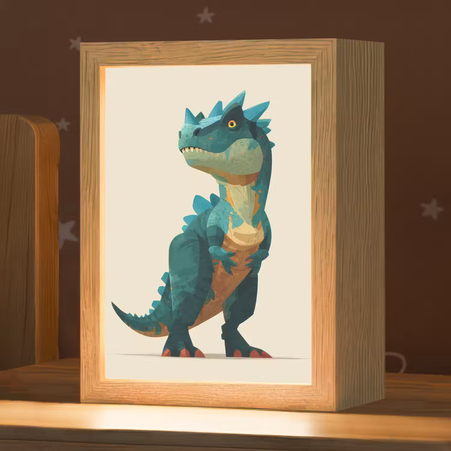 Stekels - Dino - Blauw - Gespierd Light Box met kabel klein -zzz_3d_website