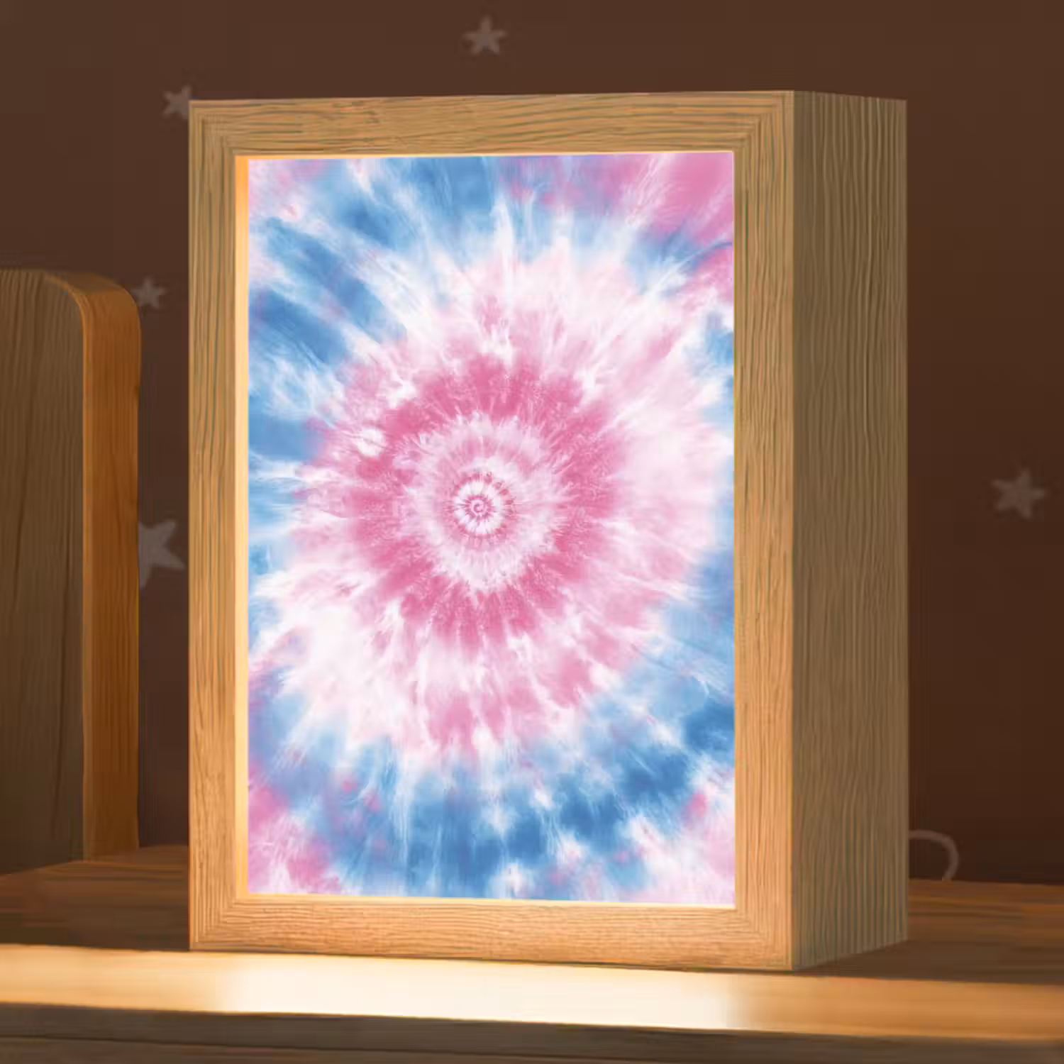 Tie-dye - Roze - Patroon Light Box met kabel klein -zzz_3d_website