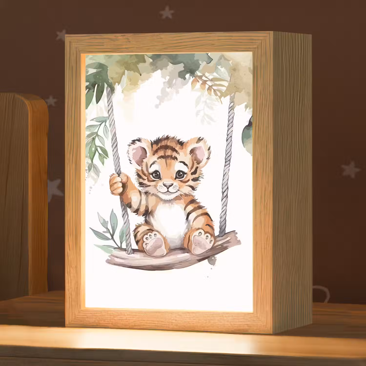 Tijger - Dier - Kinderen - Jungle Light Box met kabel klein -zzz_3d_website