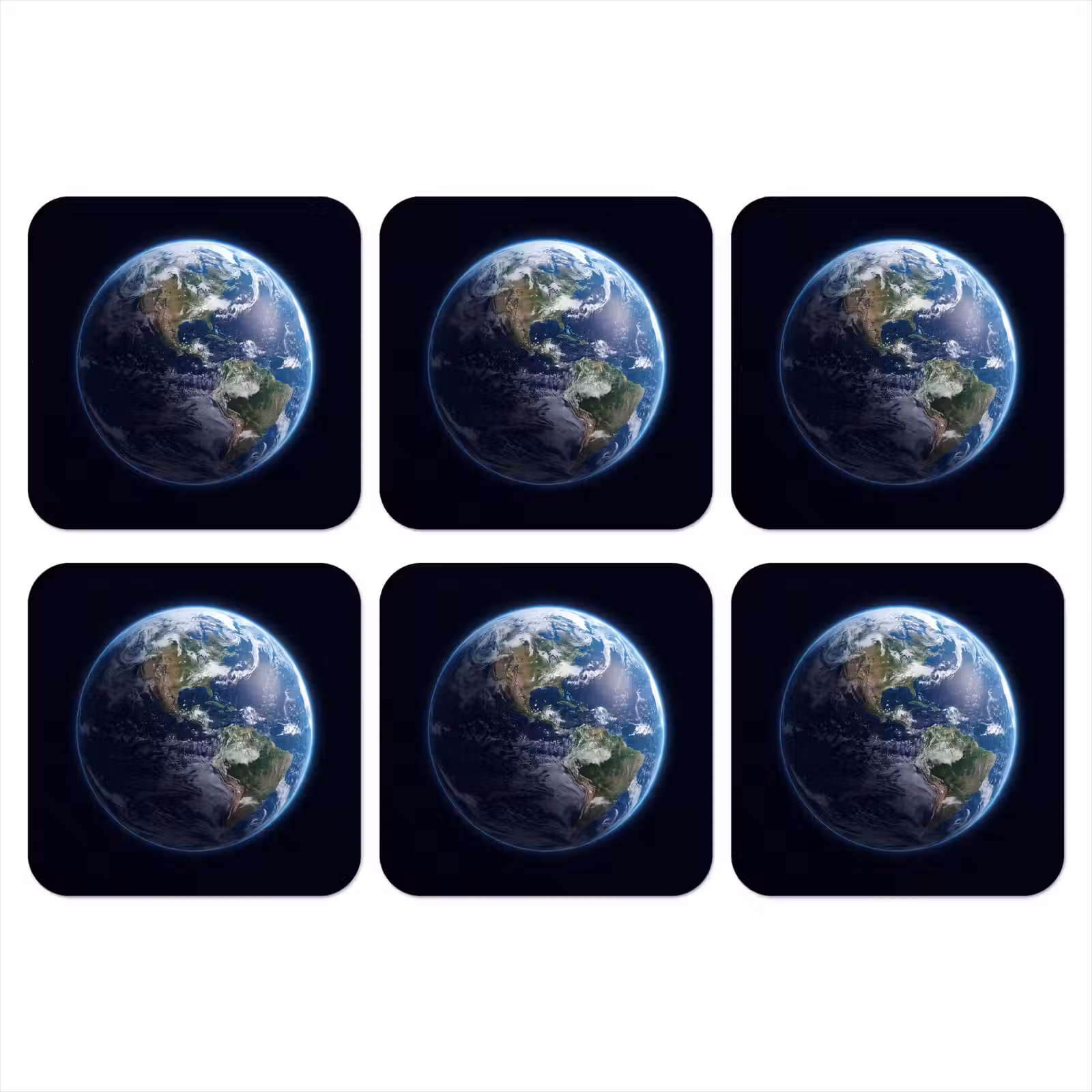 Onderzetter - Aarde - Ruimte - Kosmos - Aarde - Ruimte - Kosmos onderzetter kurk middel