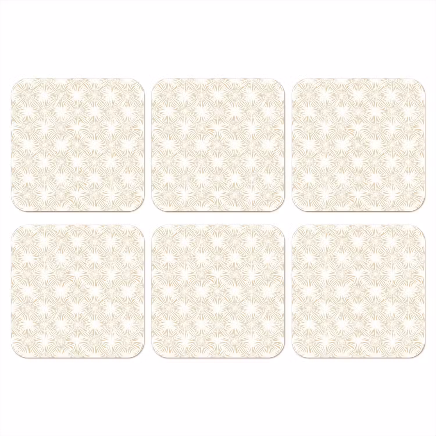 Abstract - Motief - Beige onderzetter kurk middel 366 -3d