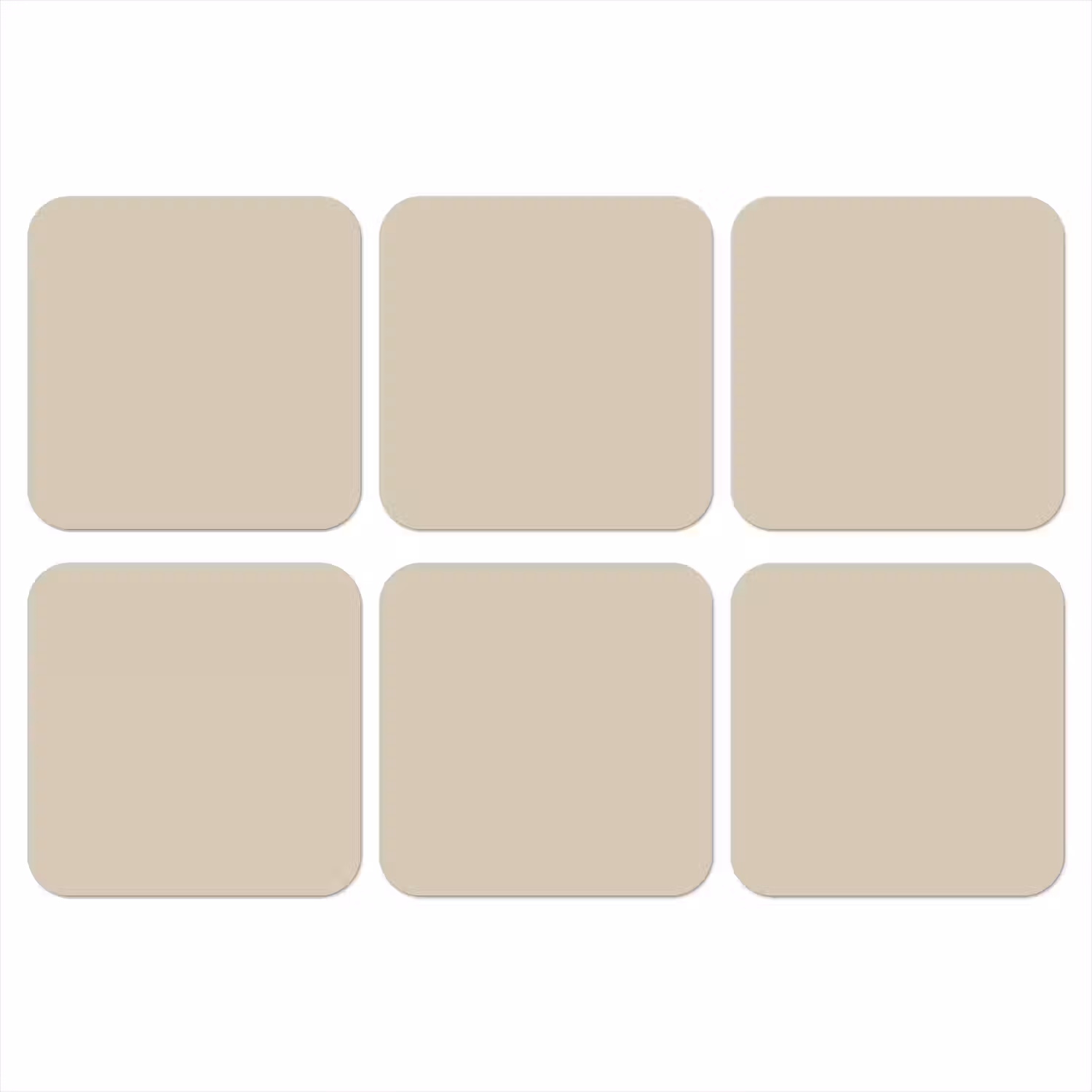 Baked - Biscuit - Nude onderzetter kurk middel 366 -3d