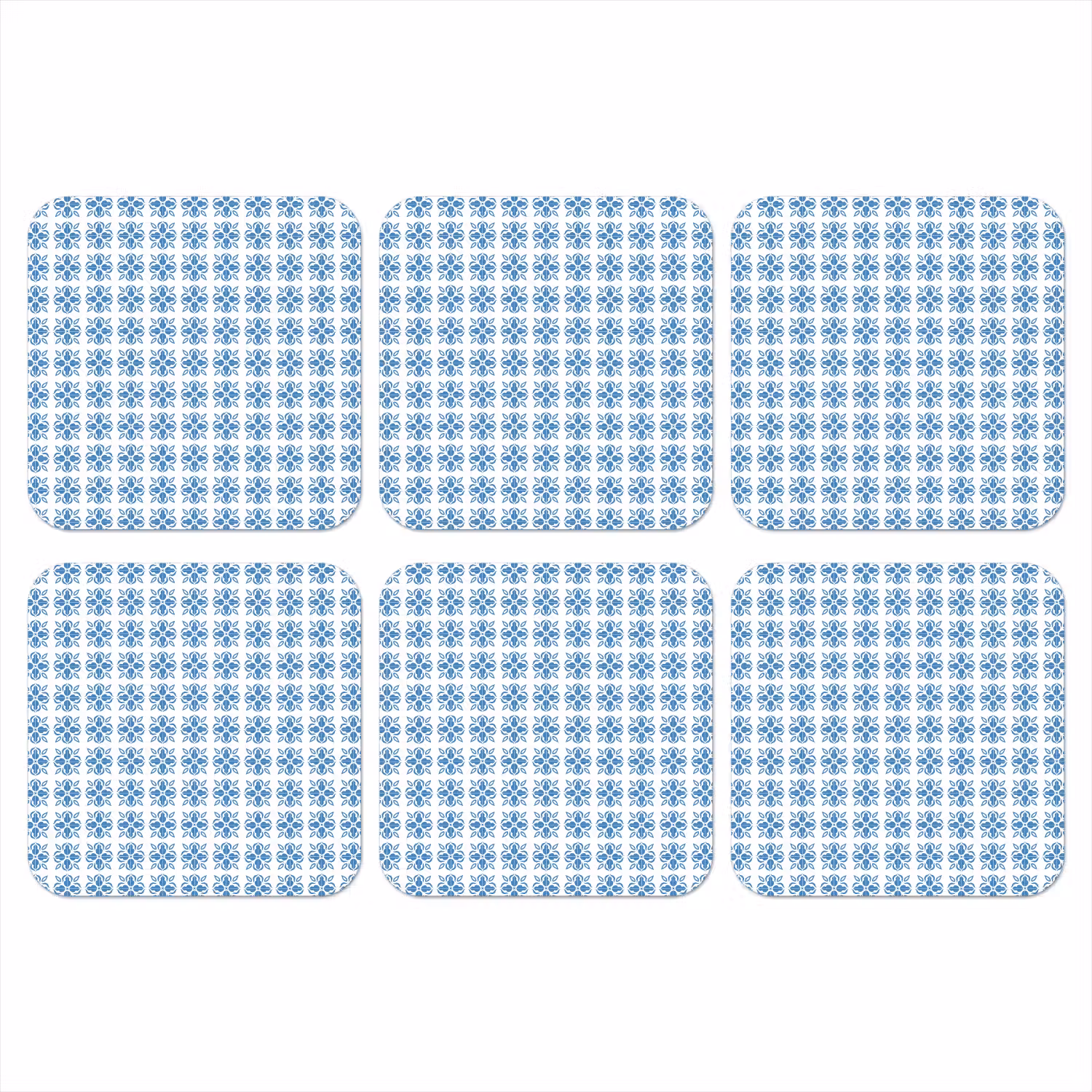 Zee - Sfeer - Blauw - Wit onderzetter kurk middel 366 -3d