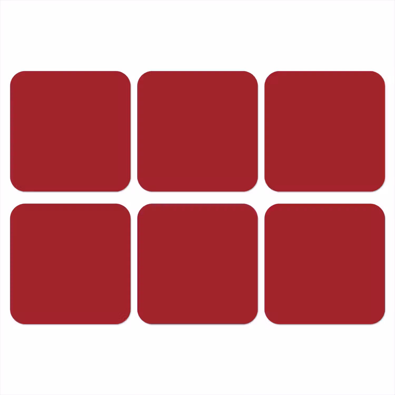 Burgundy - Wine - Rood onderzetter kurk middel 366 -3d
