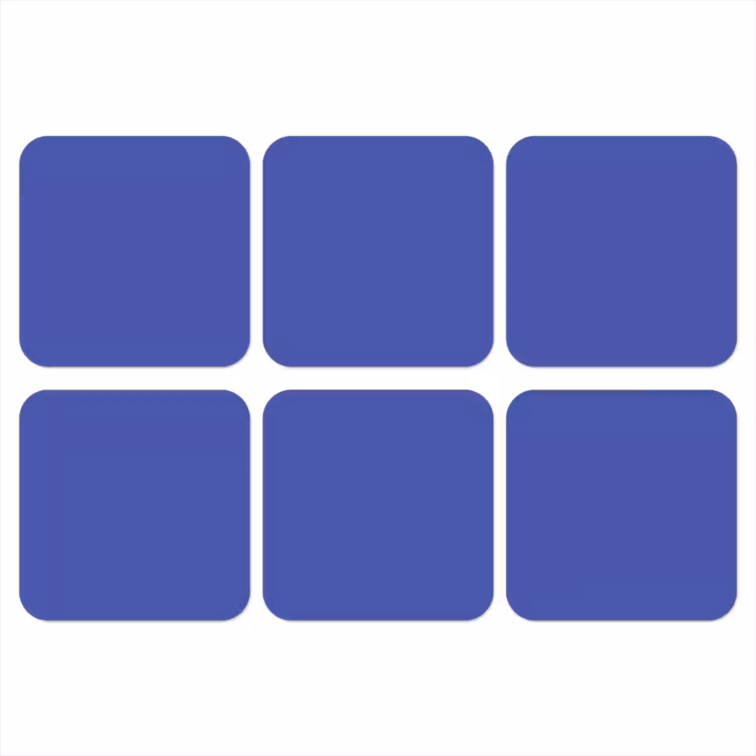 Chinese - Blue - Blauw onderzetter kurk middel 366 -3d