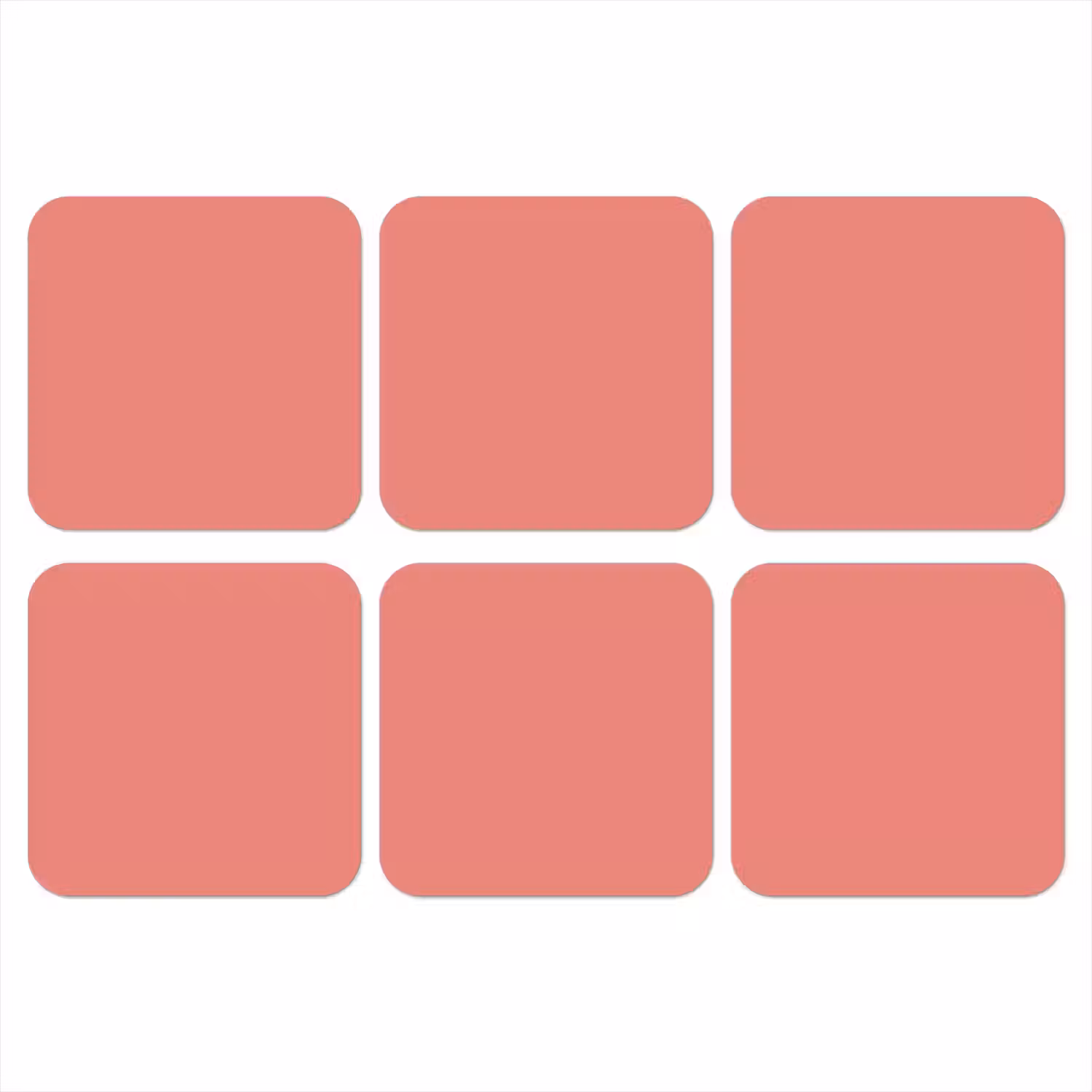 Coral - Reef - Rood onderzetter kurk middel 366 -3d