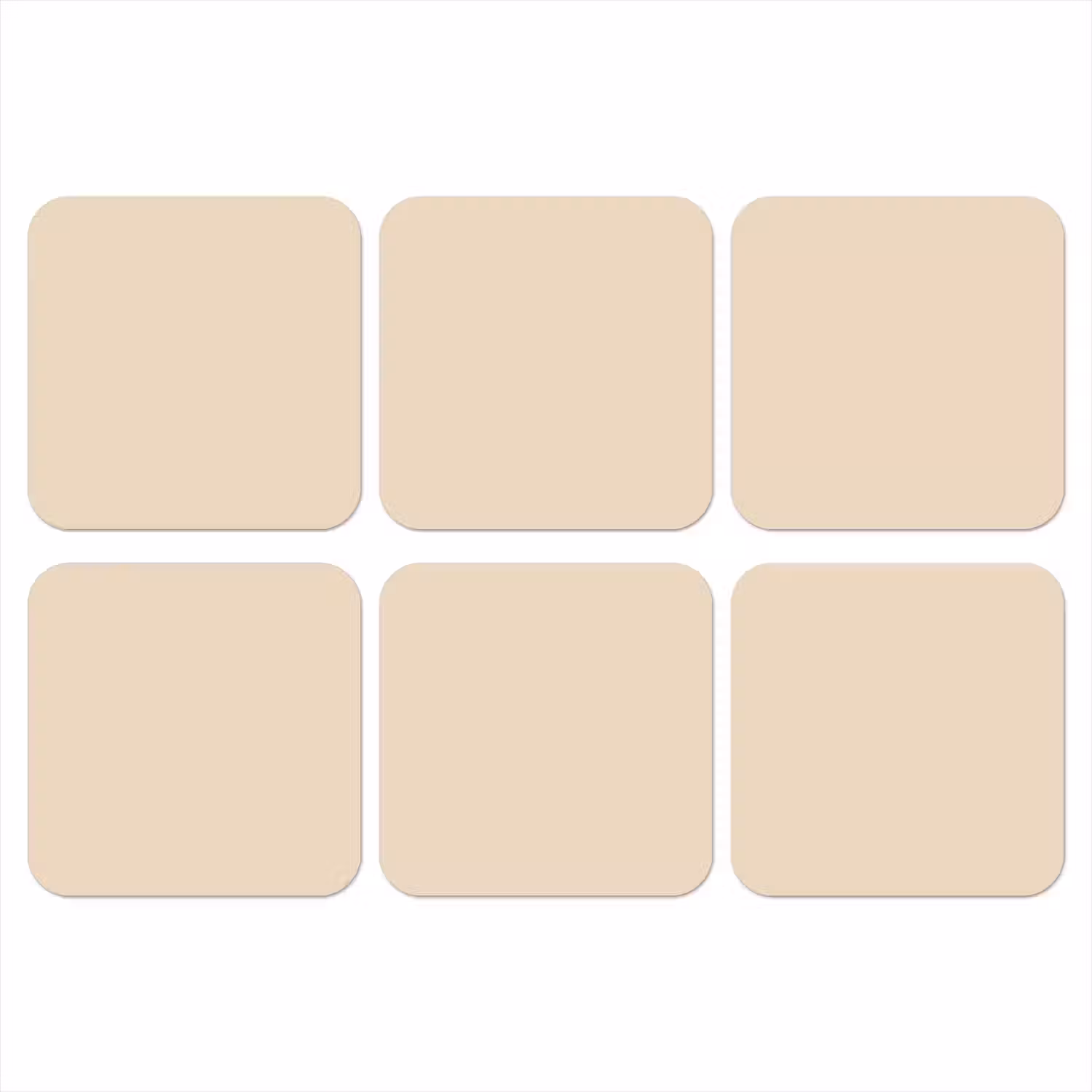 Cream - Nude - Neutraal onderzetter kurk middel 366 -3d