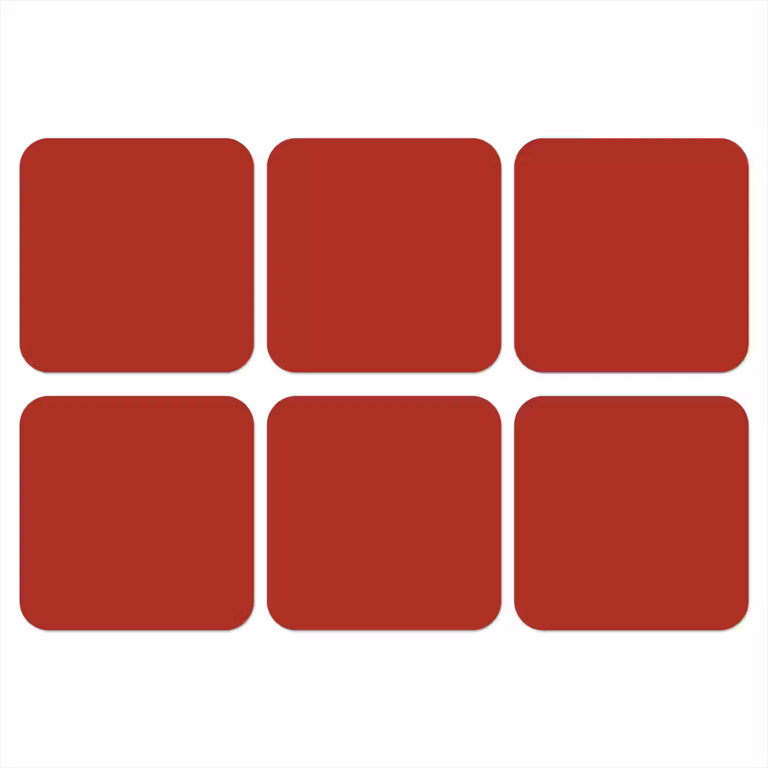 Deep - Crimson - Rood onderzetter kurk middel 366 -3d