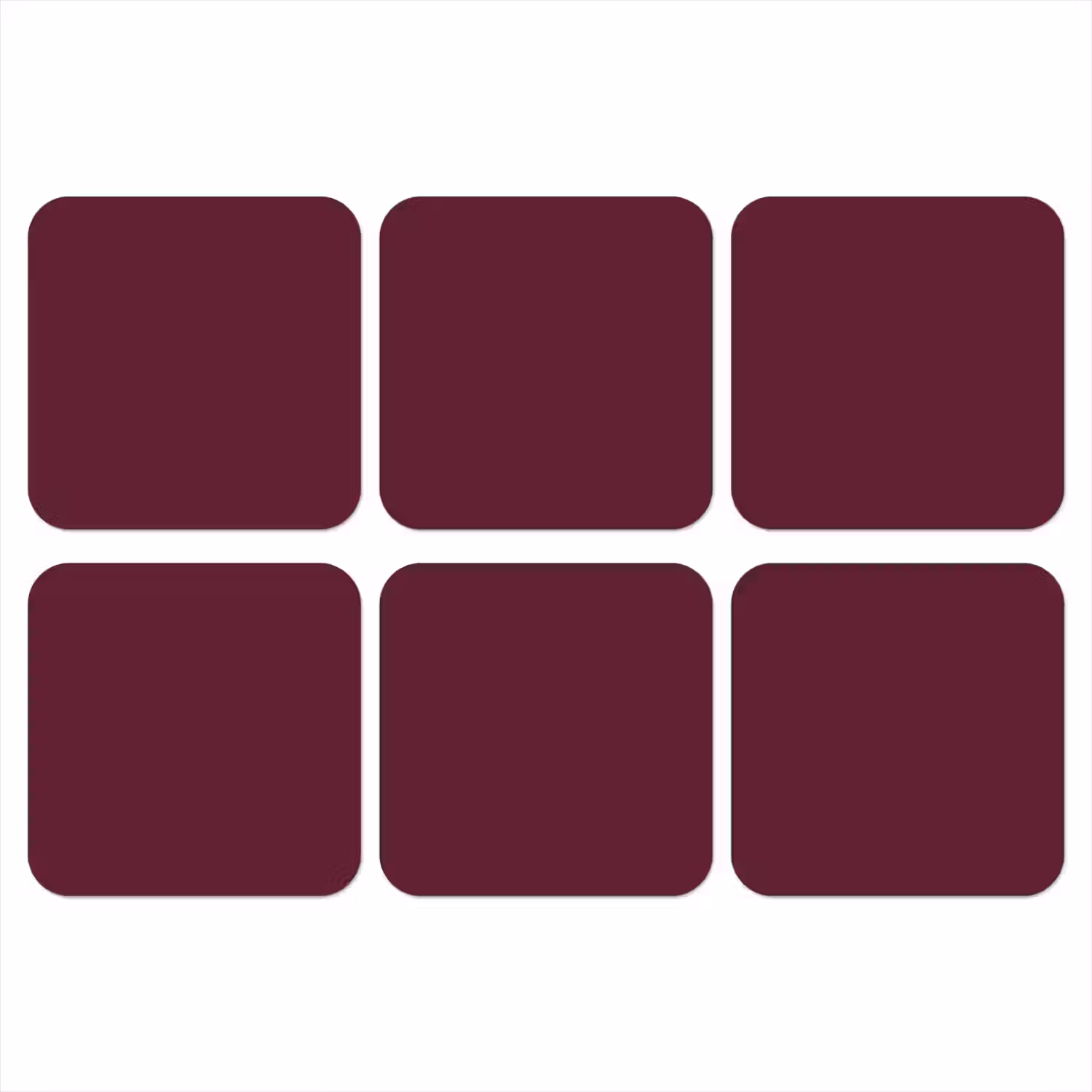 Deep - Plum - Paars onderzetter kurk middel 366 -3d