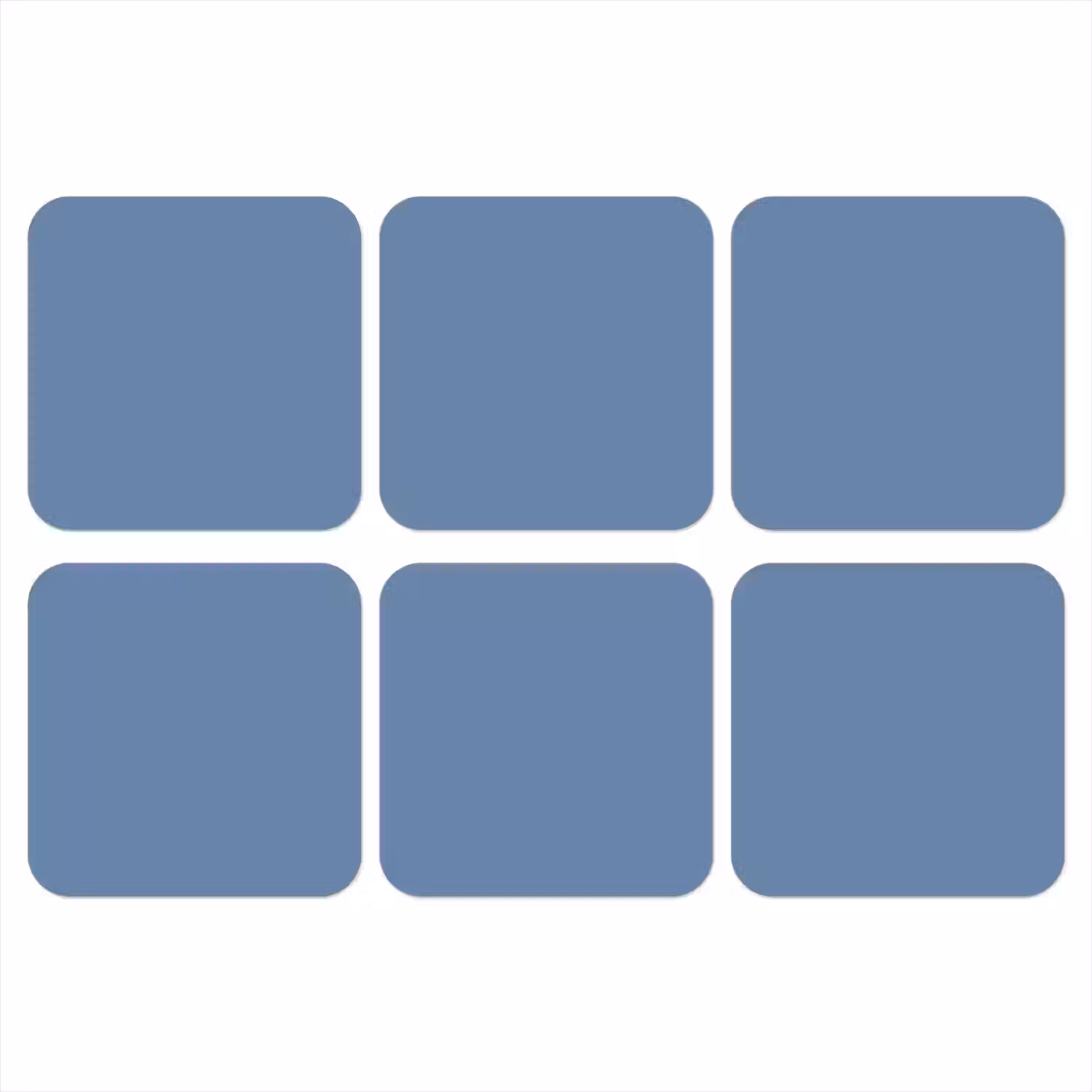 Denim - Breeze - Blauw onderzetter kurk middel 366 -3d