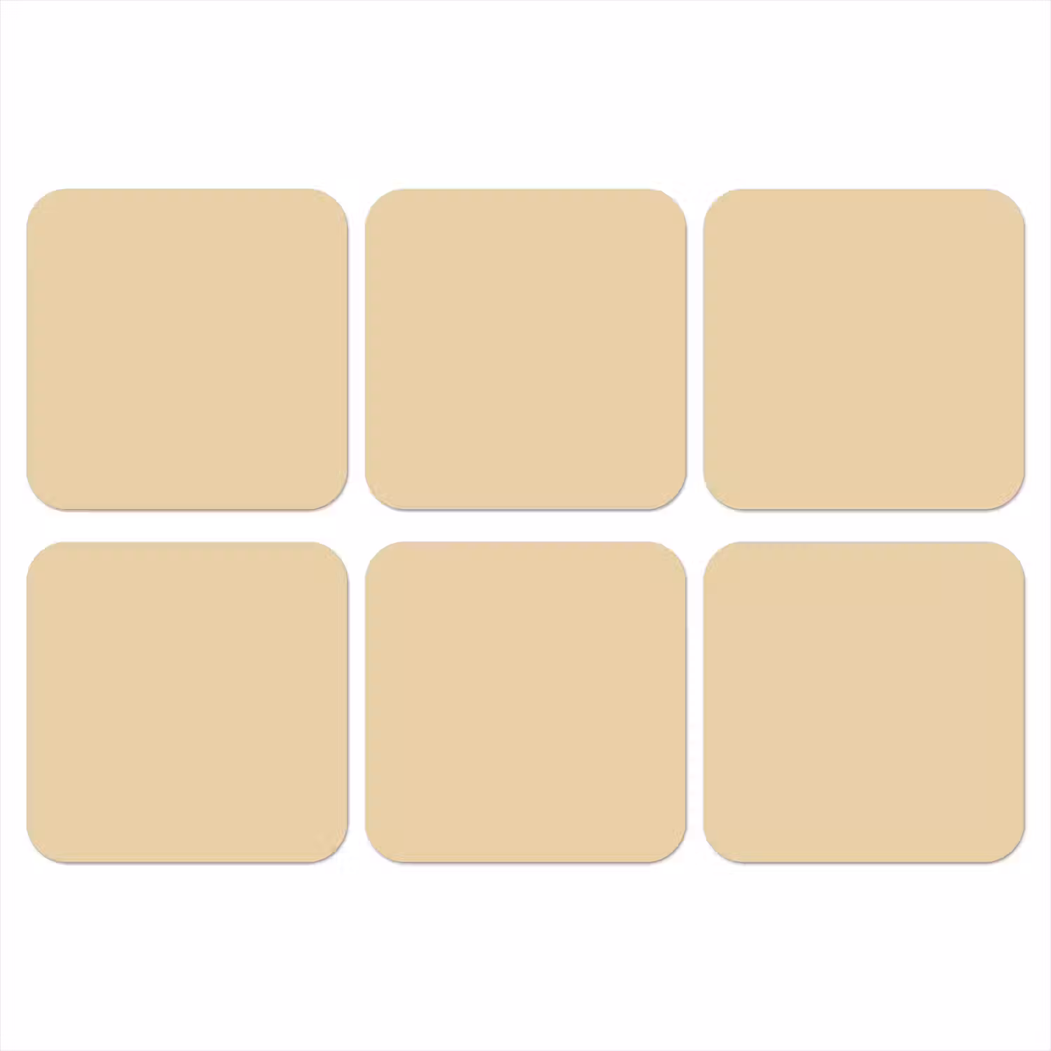 Desert - Sand - Nude onderzetter kurk middel 366 -3d