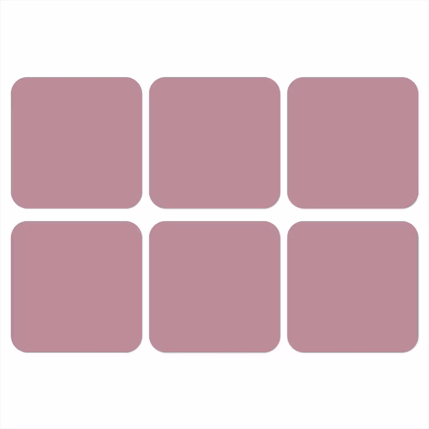 Dusty - Mauve - Paars onderzetter kurk middel 366 -3d