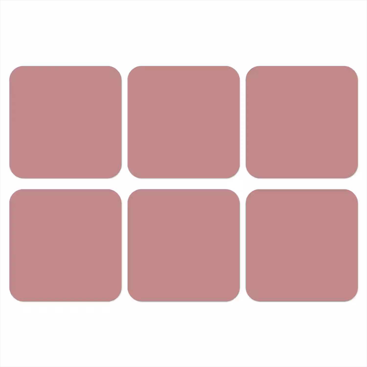 Dusty - Rose - Roze onderzetter kurk middel 366 -3d