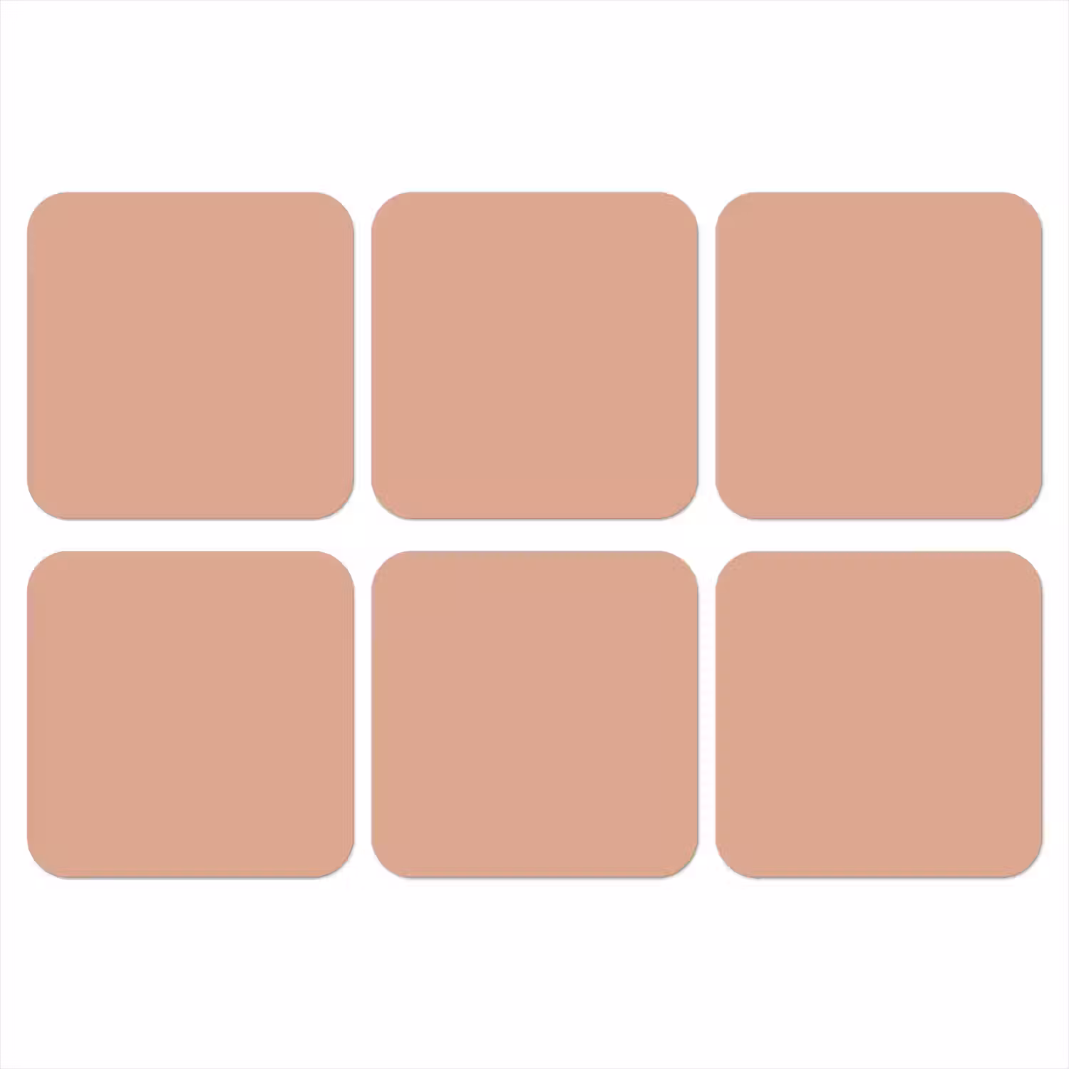 Dusty - Rose - Roze onderzetter kurk middel 366 -3d