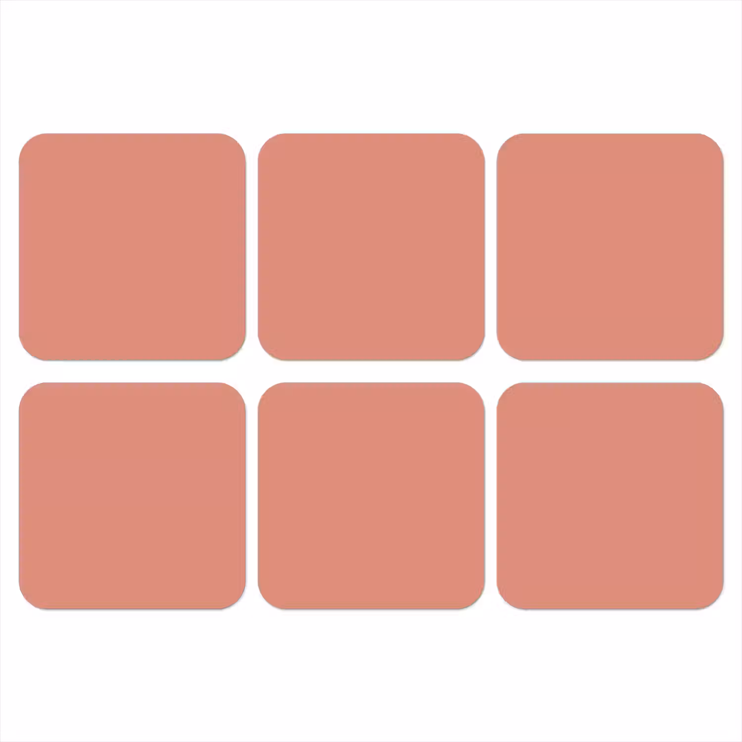 Earthy - Rose - Koraal onderzetter kurk middel 366 -3d