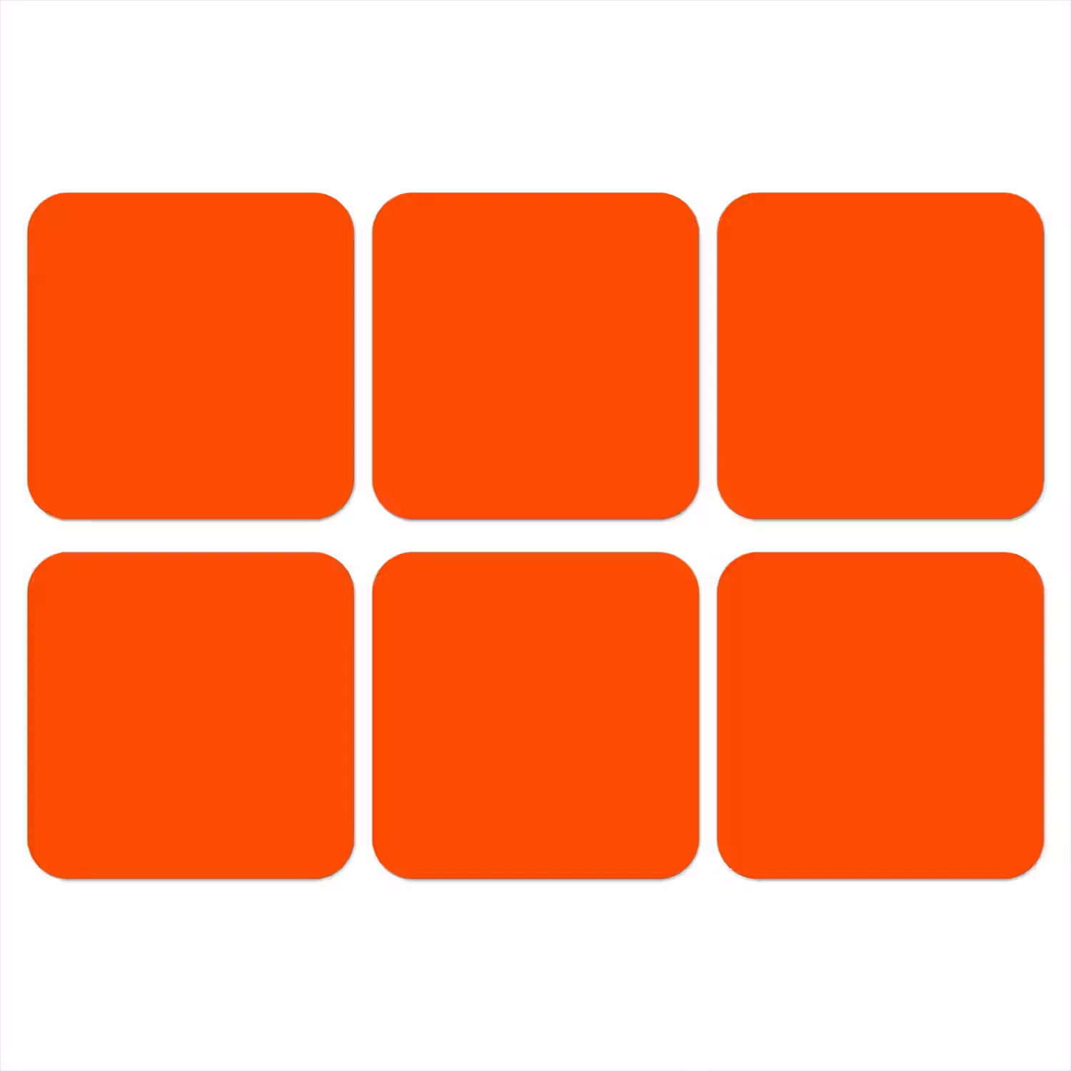Fiery - Tangerine - Oranje onderzetter kurk middel 366 -3d