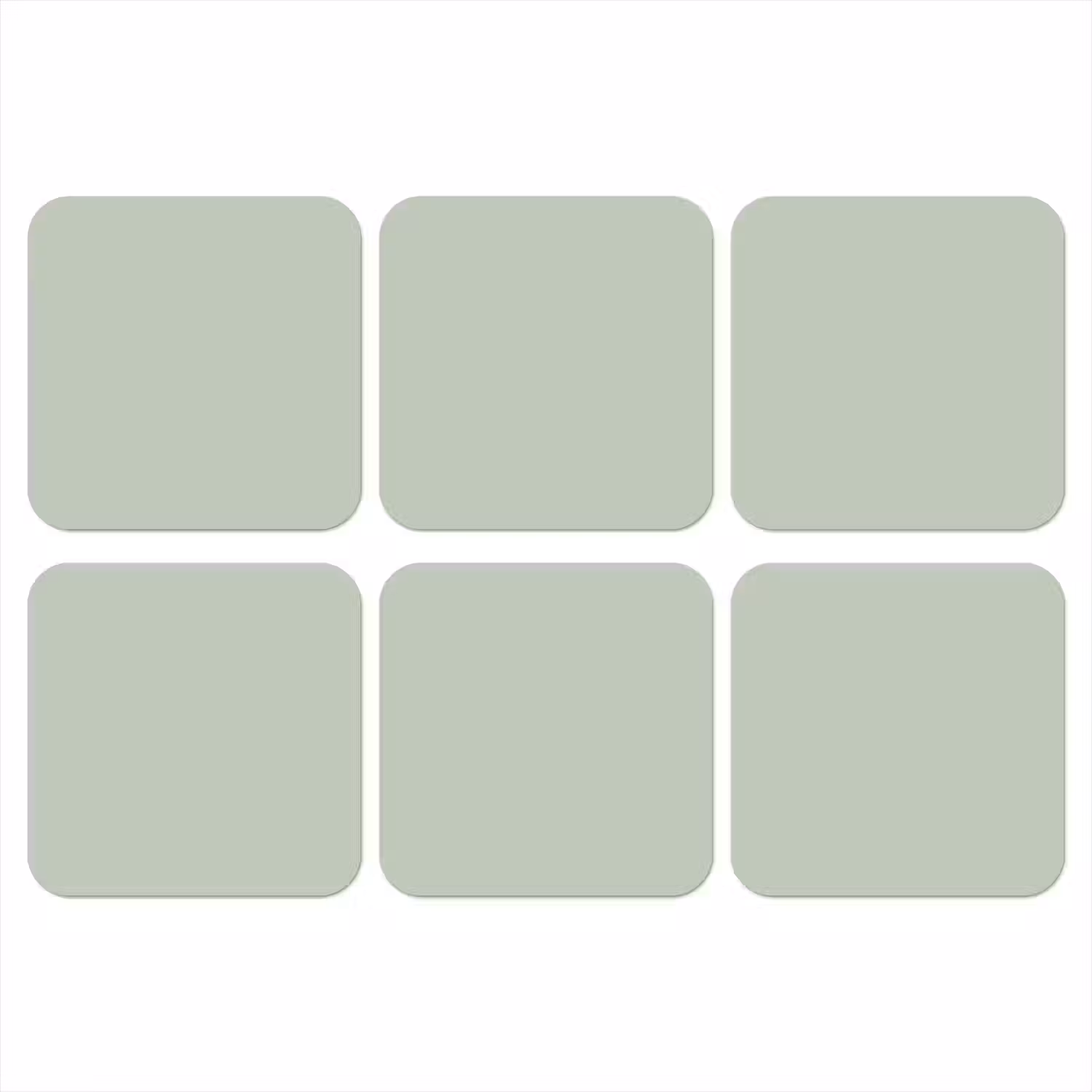 Frosted - Mint - Groen onderzetter kurk middel 366 -3d