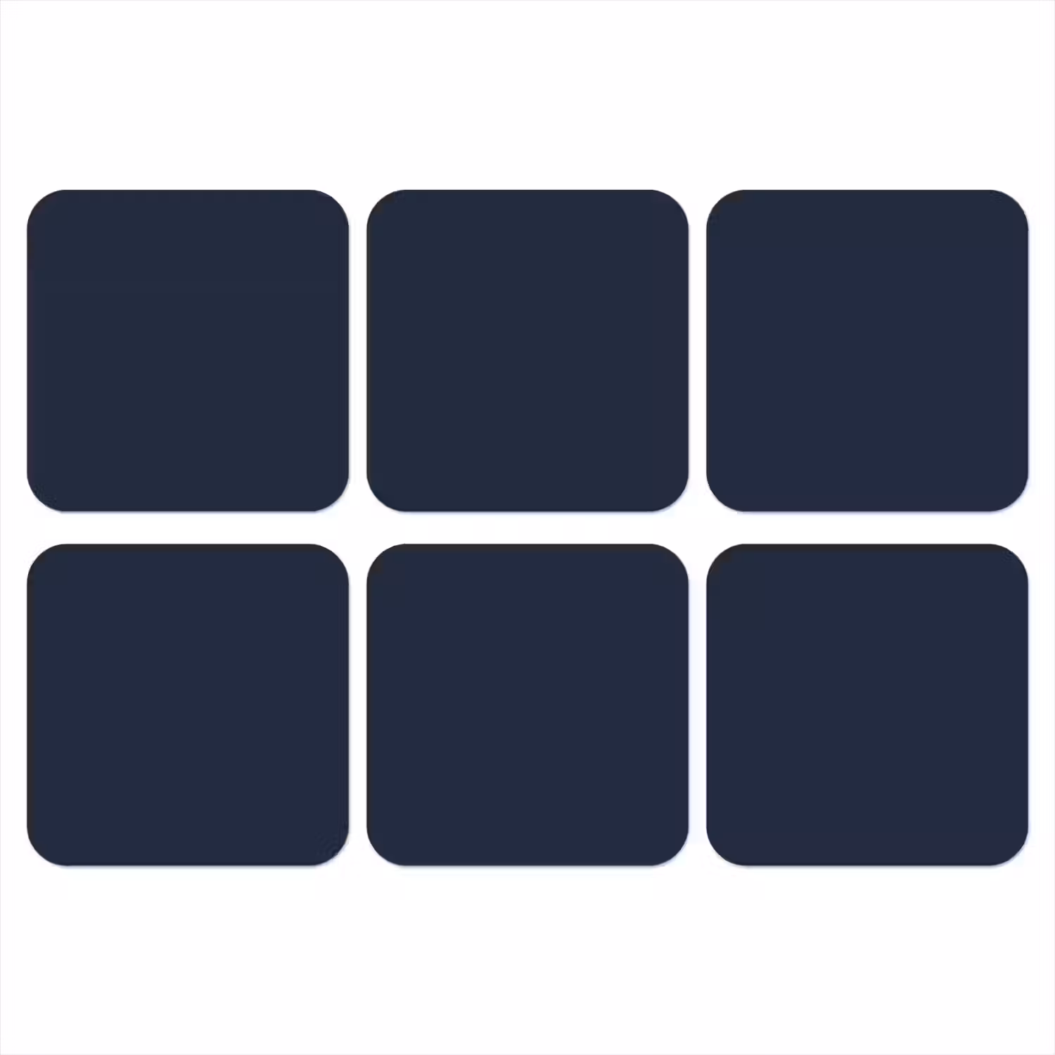 Geldersblauw - Blauw - Klassiek onderzetter kurk middel 366 -3d
