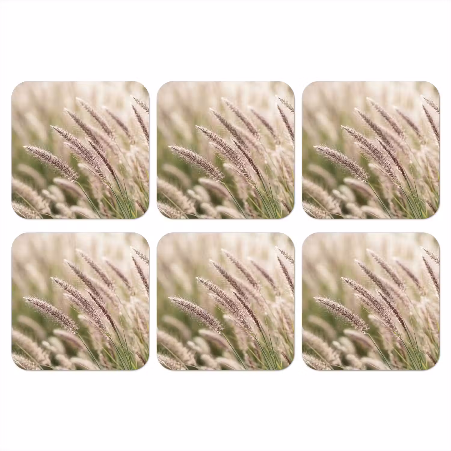 Gras - Close up - Groen onderzetter kurk middel -3d