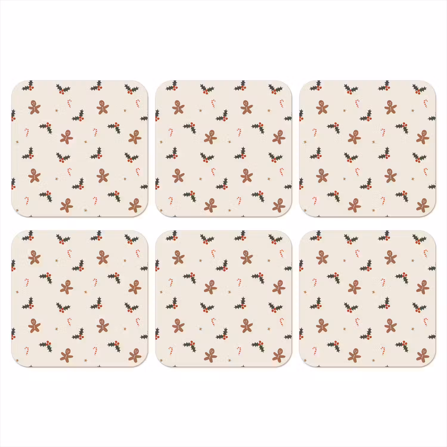 Illustratie - Figuren - Beige onderzetter kurk middel 366 -3d